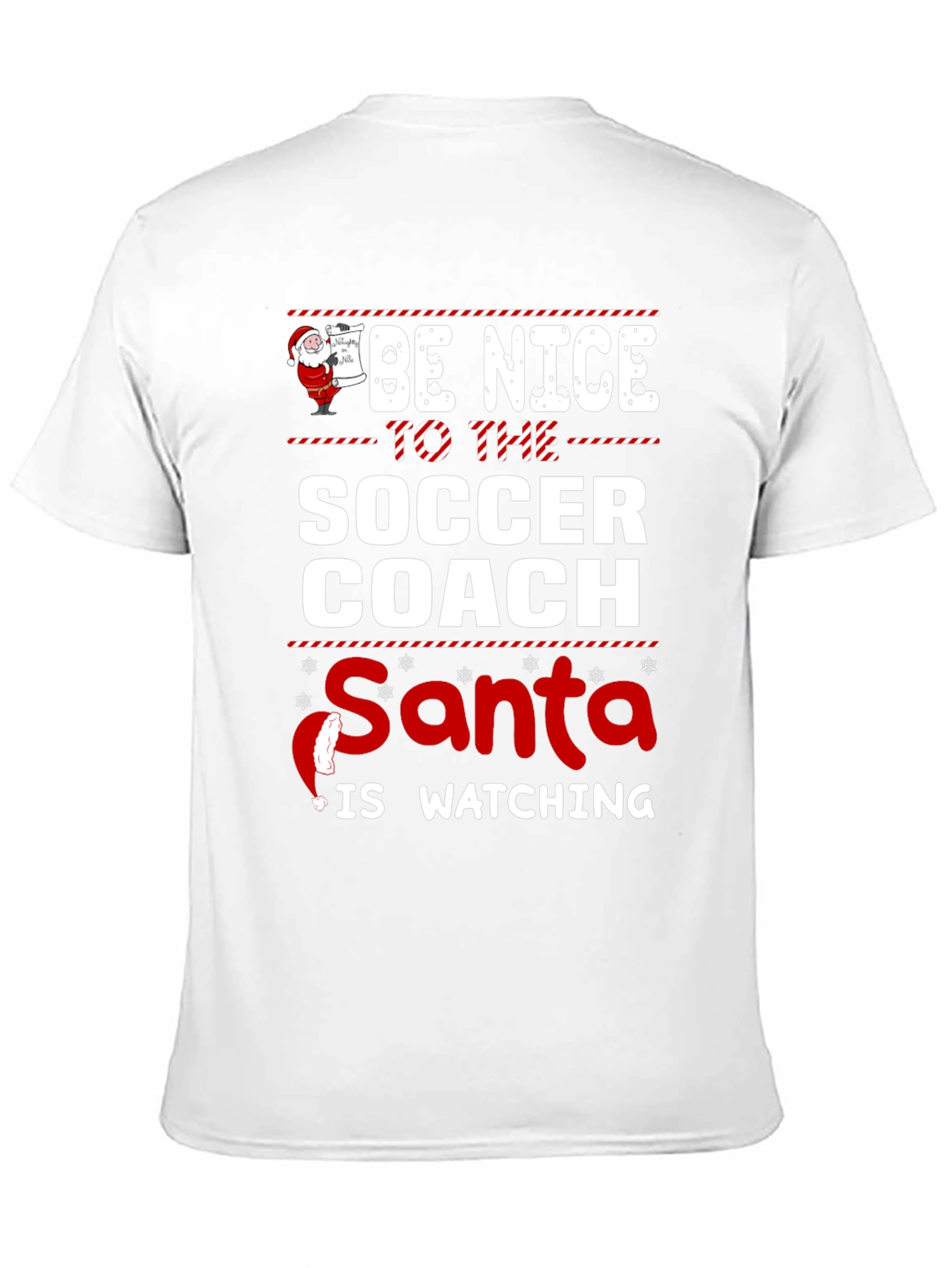 Funny Soccer Coach Santa Christmas T-Shirt