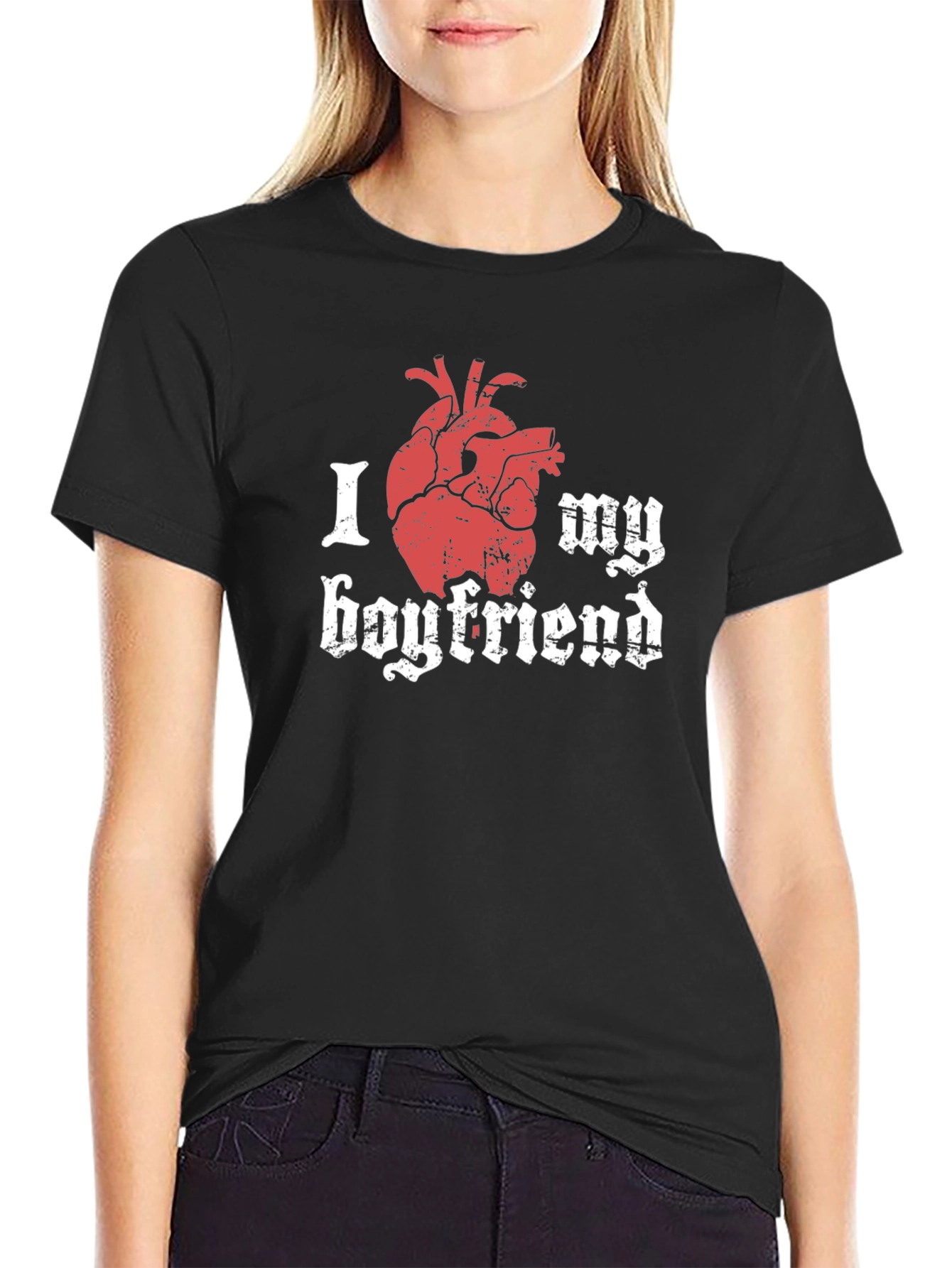 I Heart My Boyfriend T-Shirt - Novelty Graphic Tee