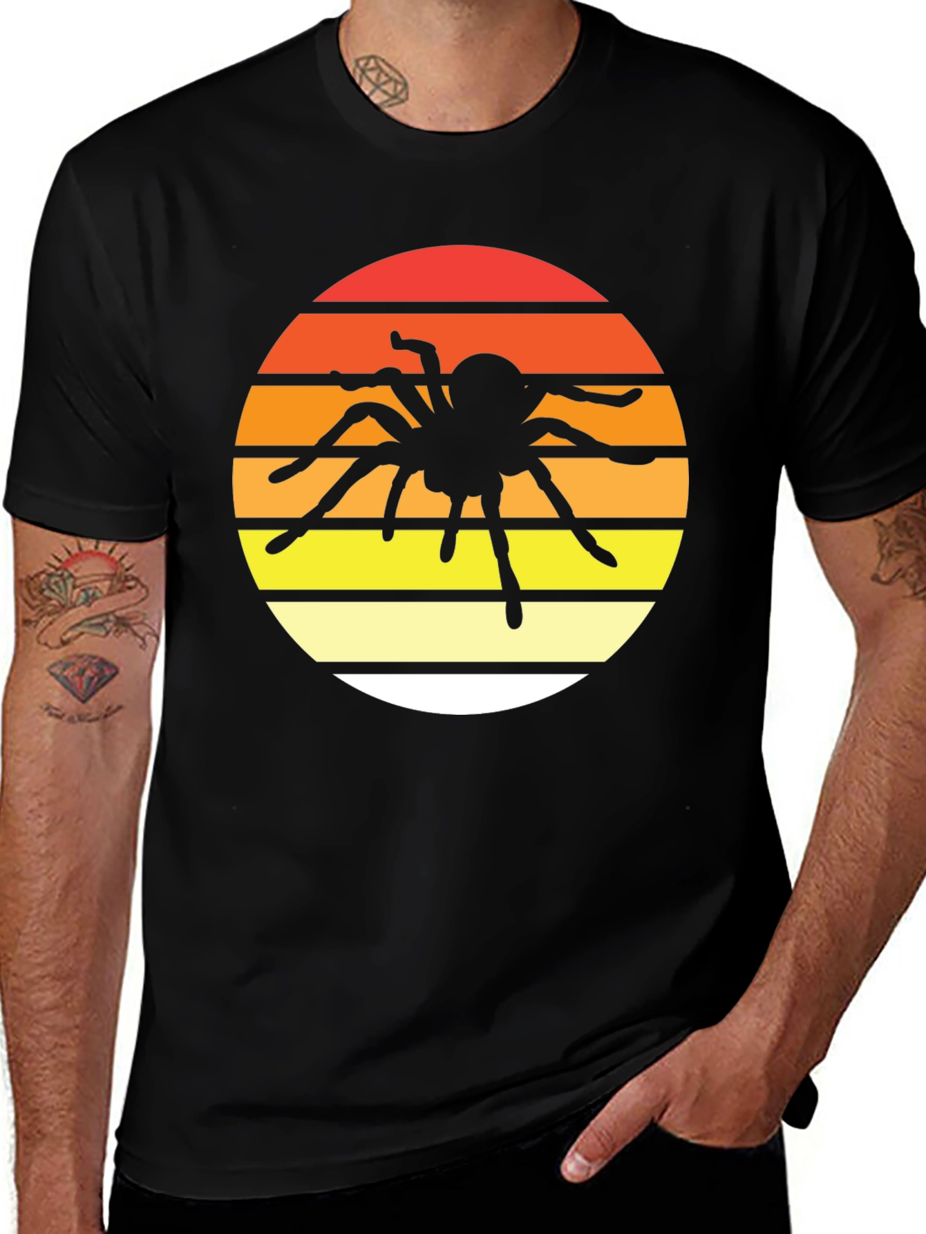 Spider Sunset Graphic Tee
