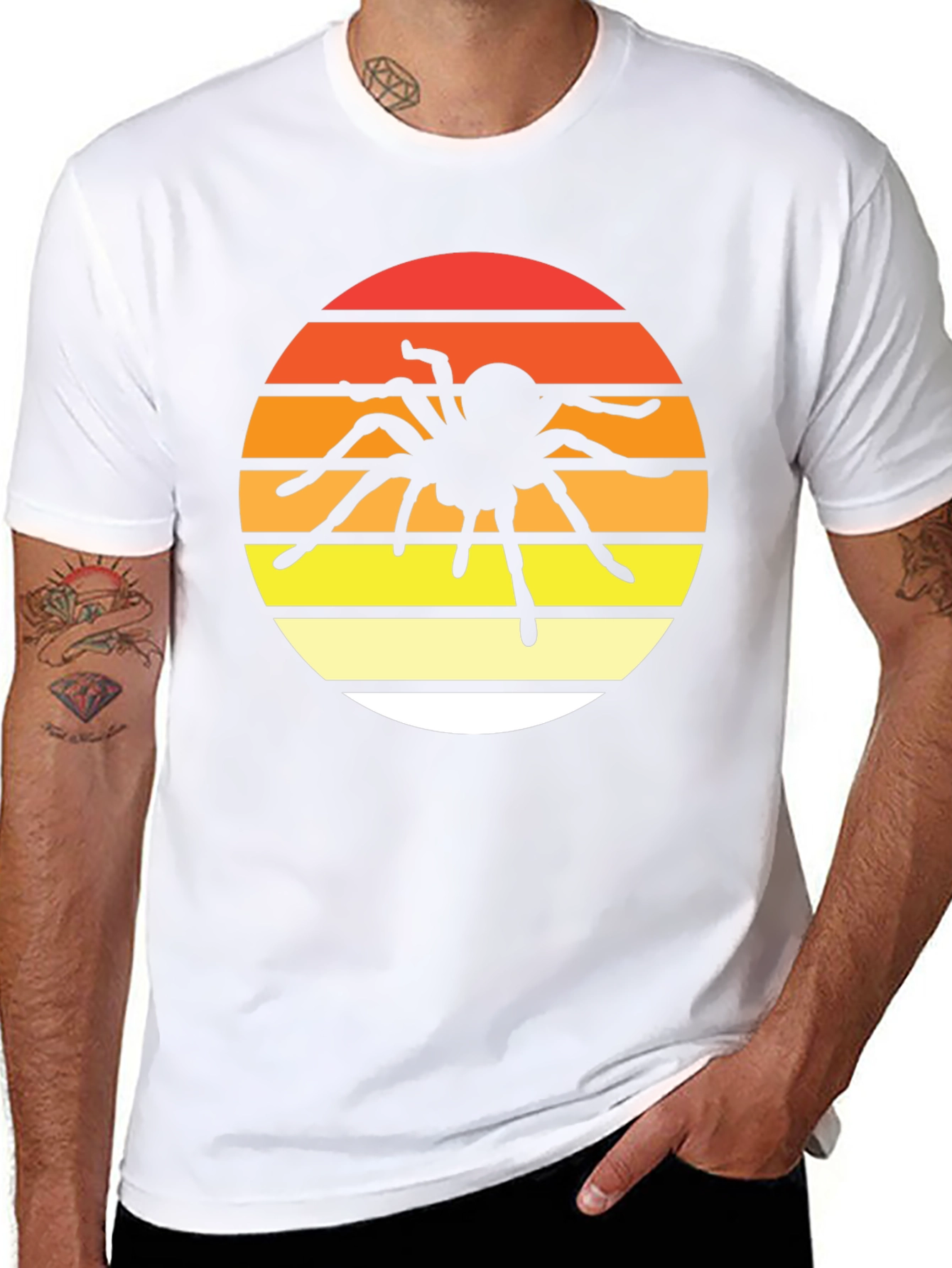 Spider Sunset Graphic Tee