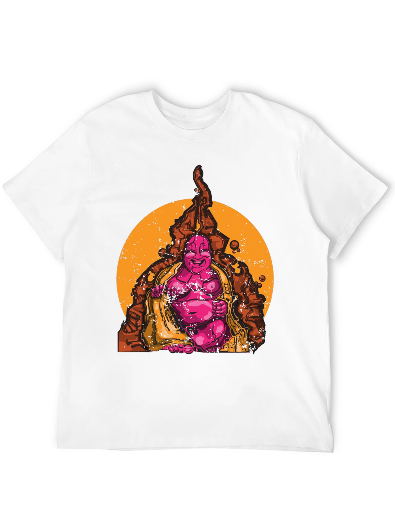 Buddha Graphic Print Black T-Shirt