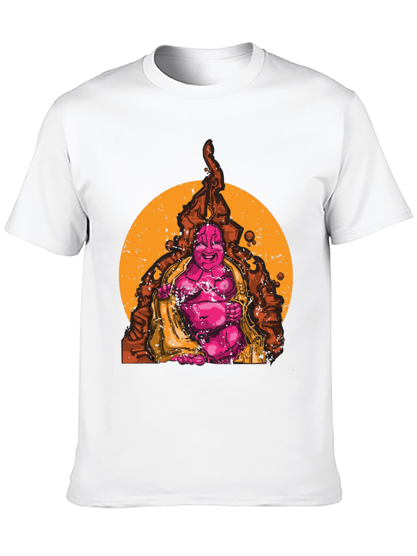 Buddha Graphic Print Black T-Shirt