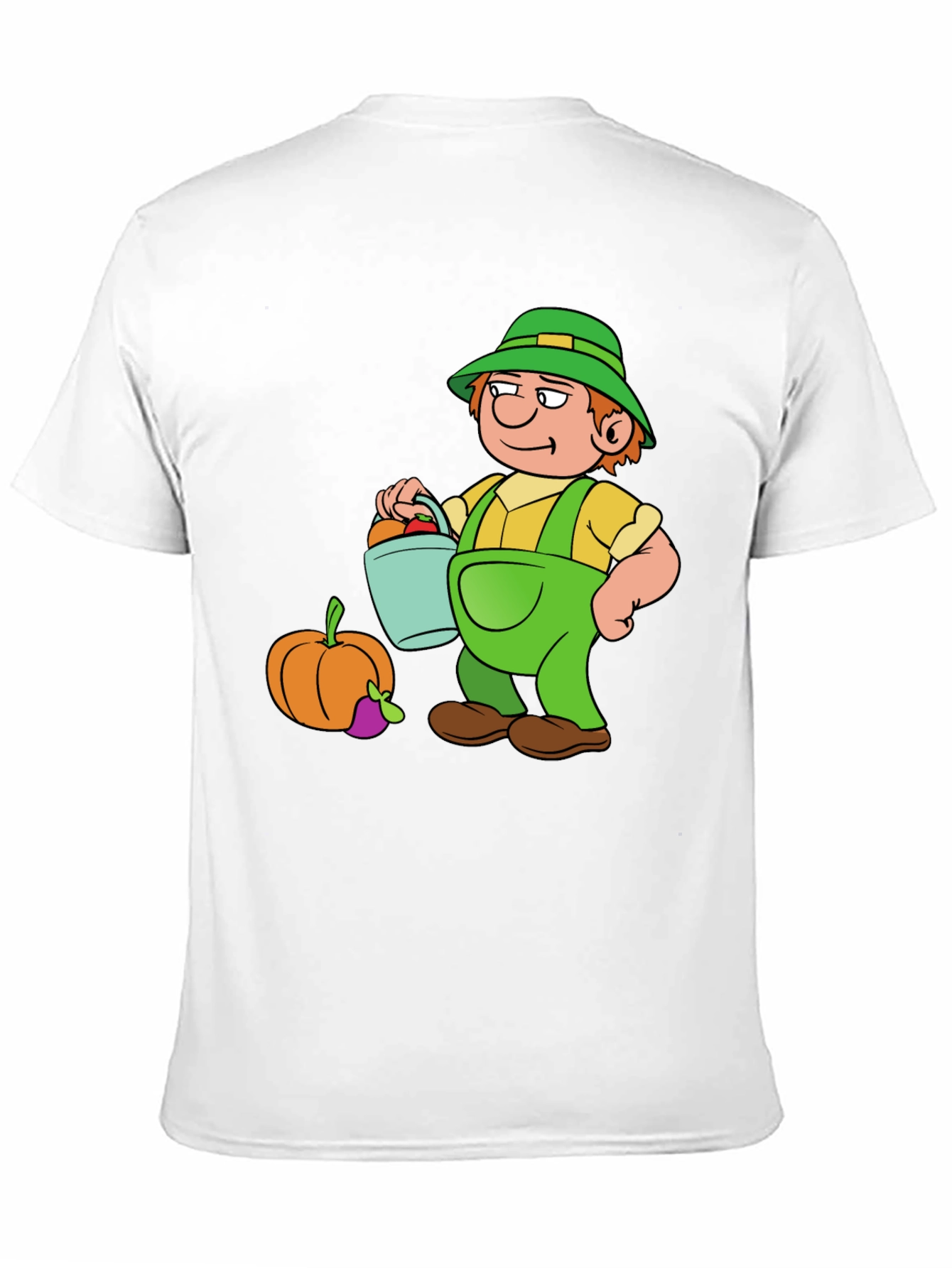 Cartoon Farmer Graphic Tee - Harvest Time!