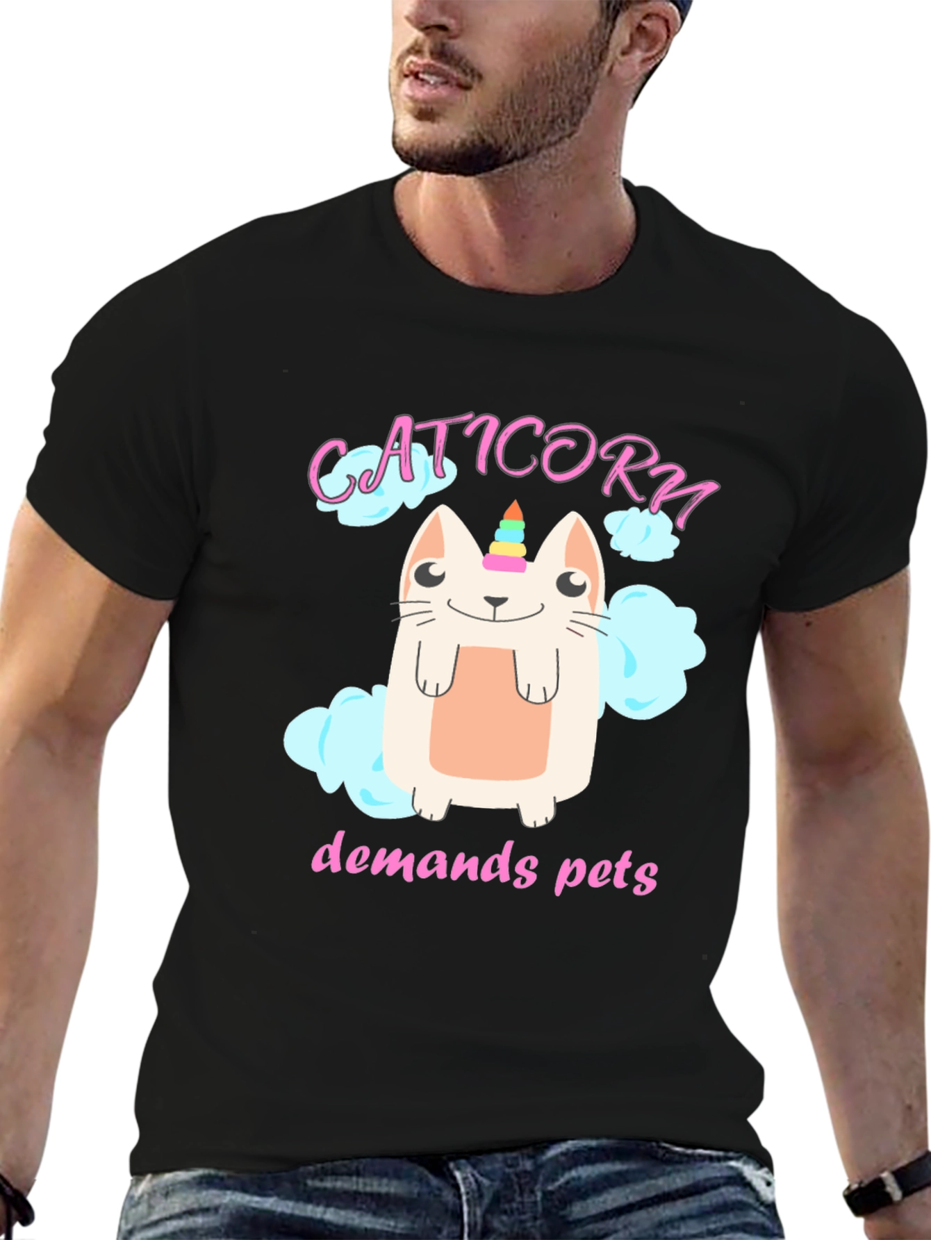Cat Unicorn T-Shirt - Demands Pets