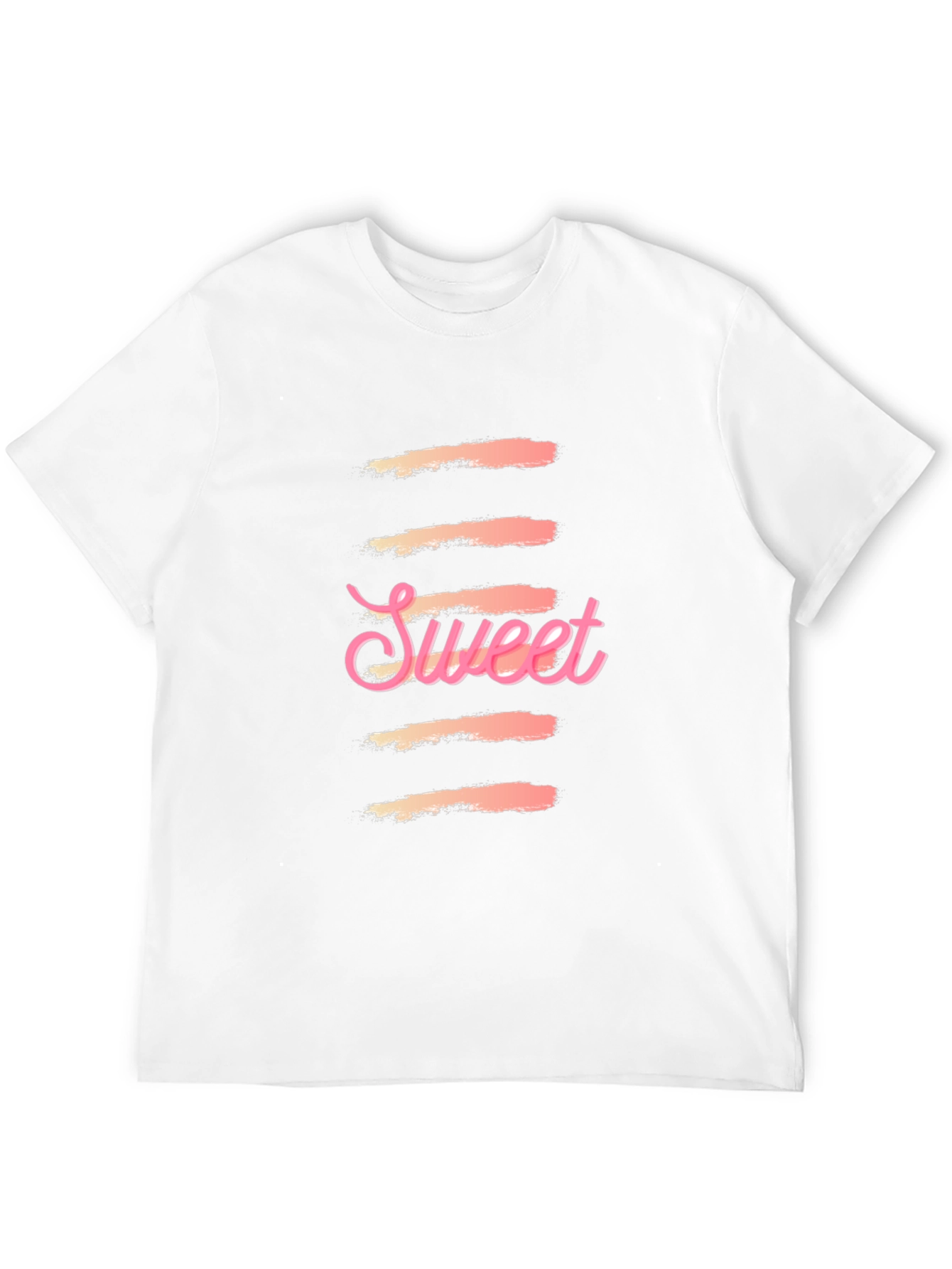 Sweet Graphic Print Black T-Shirt