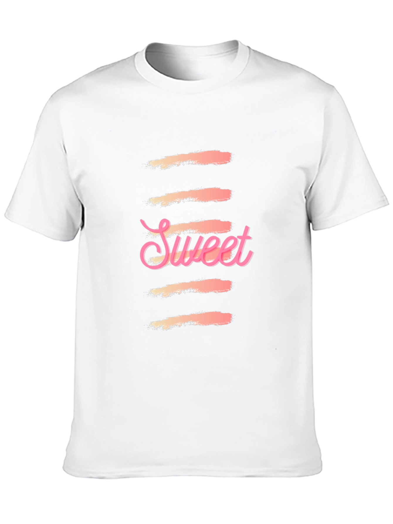 Sweet Graphic Print Black T-Shirt