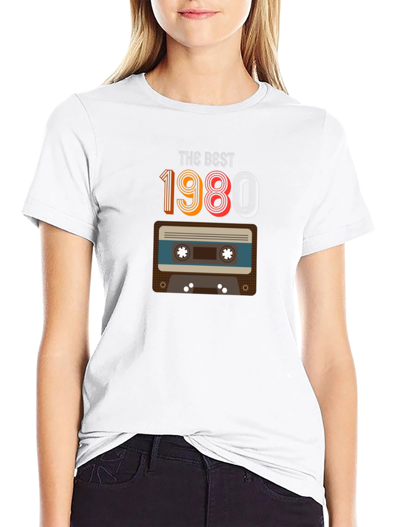 Retro 1980 Cassette Tape Graphic T-Shirt