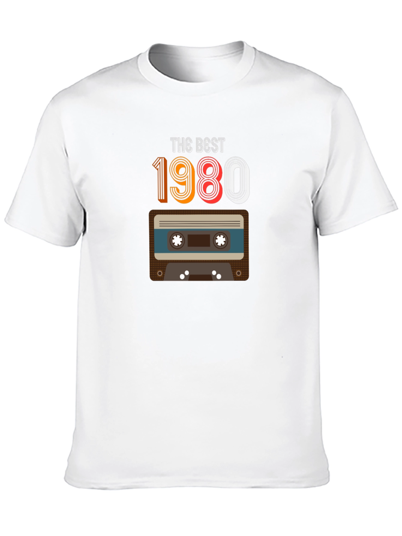 Retro 1980 Cassette Tape Graphic T-Shirt