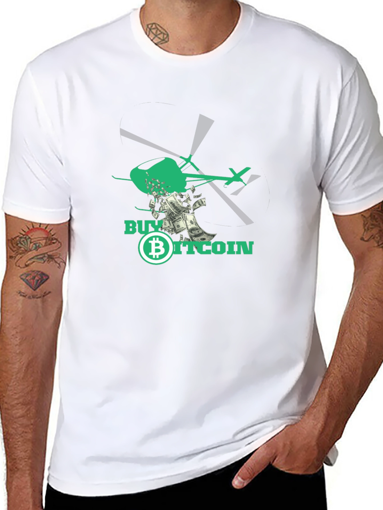 Buy Bitcoin Black Graphic Tee Shirt