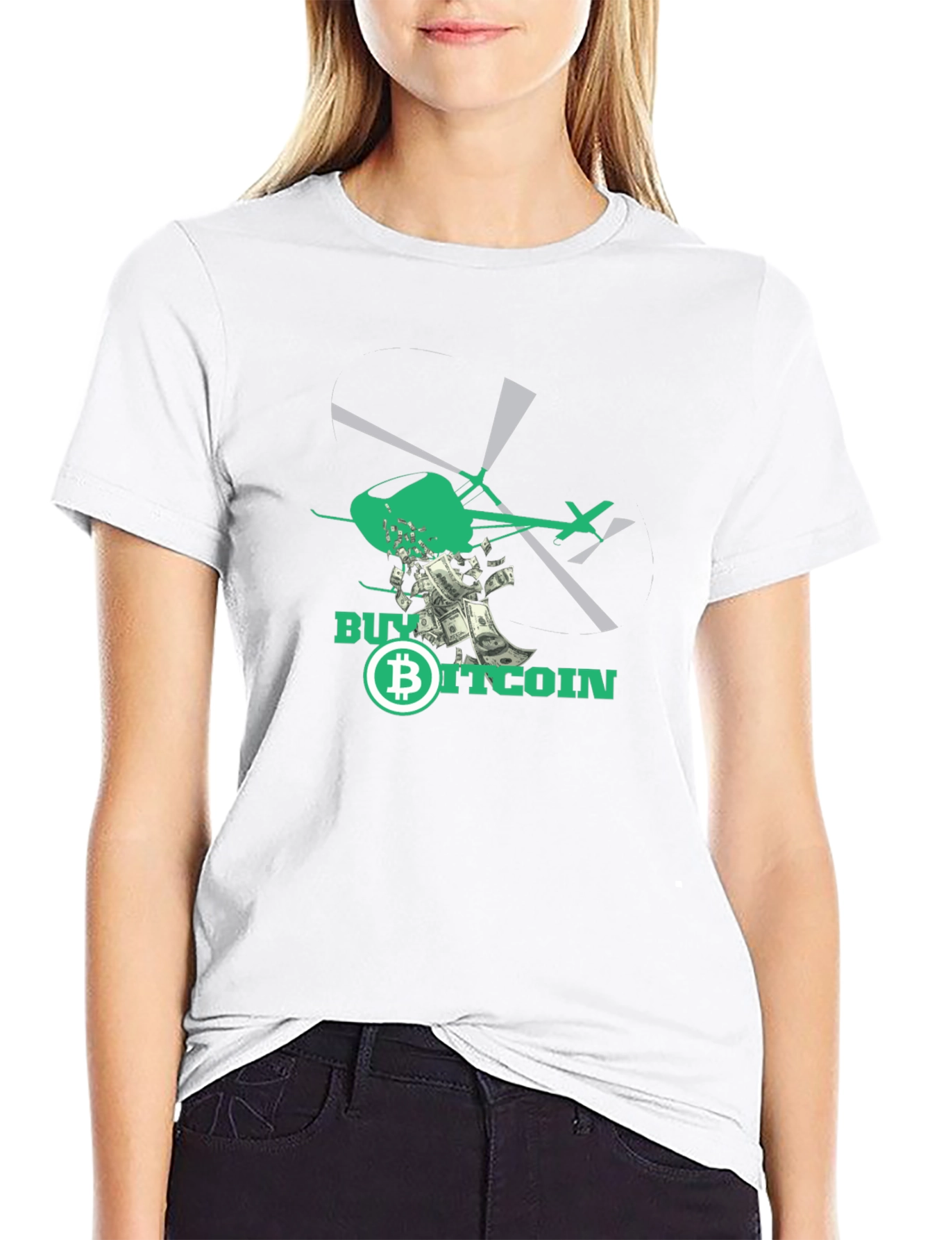 Buy Bitcoin Black Graphic Tee Shirt