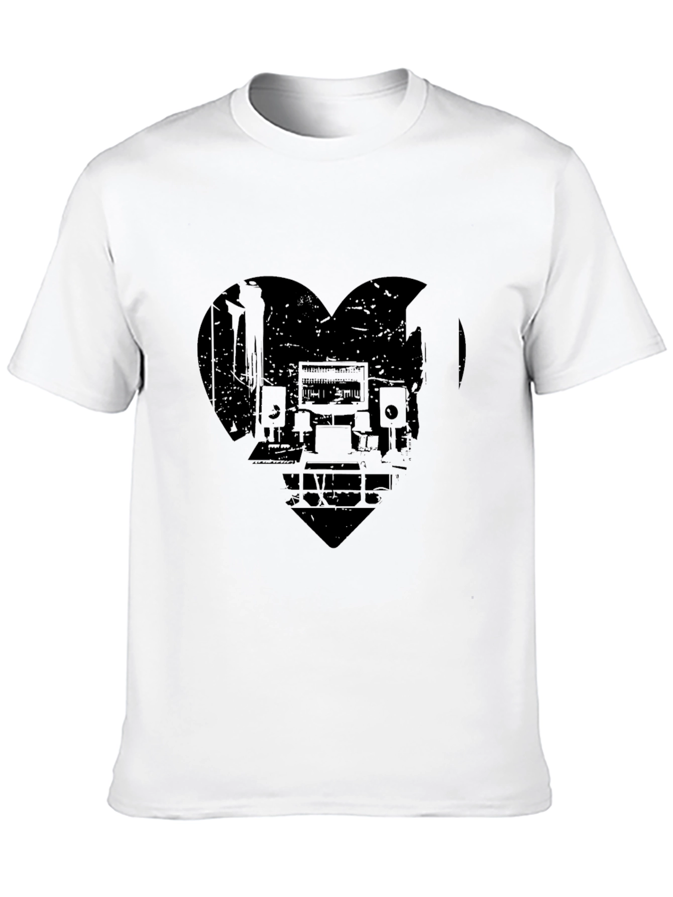 Music Studio Heart Graphic T-Shirt