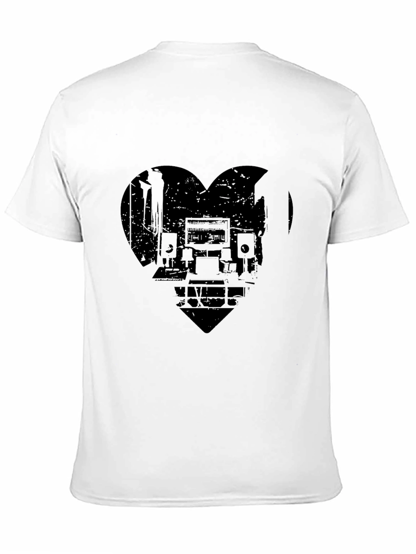 Music Studio Heart Graphic T-Shirt