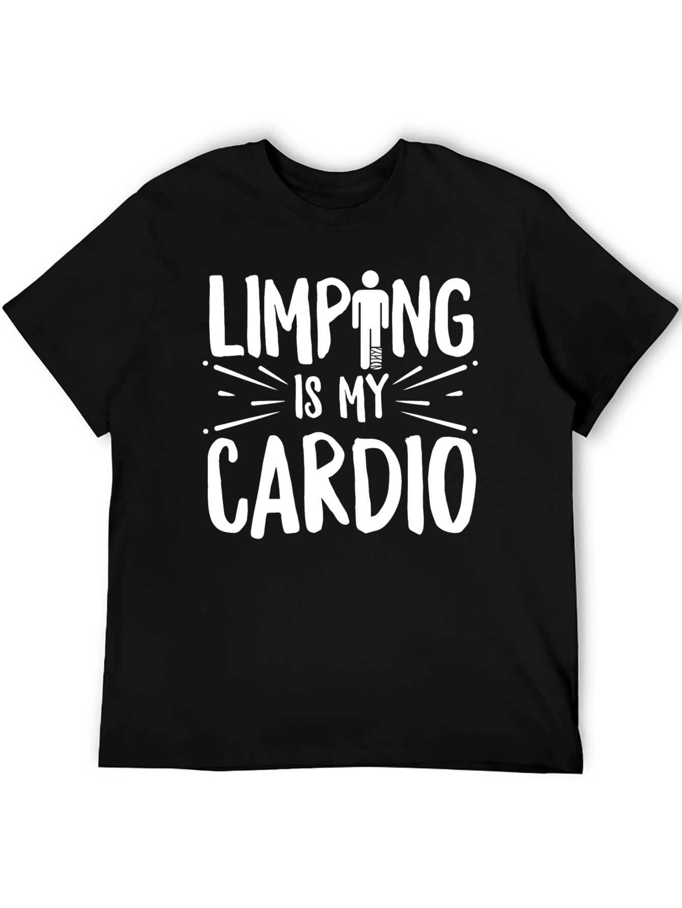Limping Is My Cardio Funny Graphic T-Shirt
