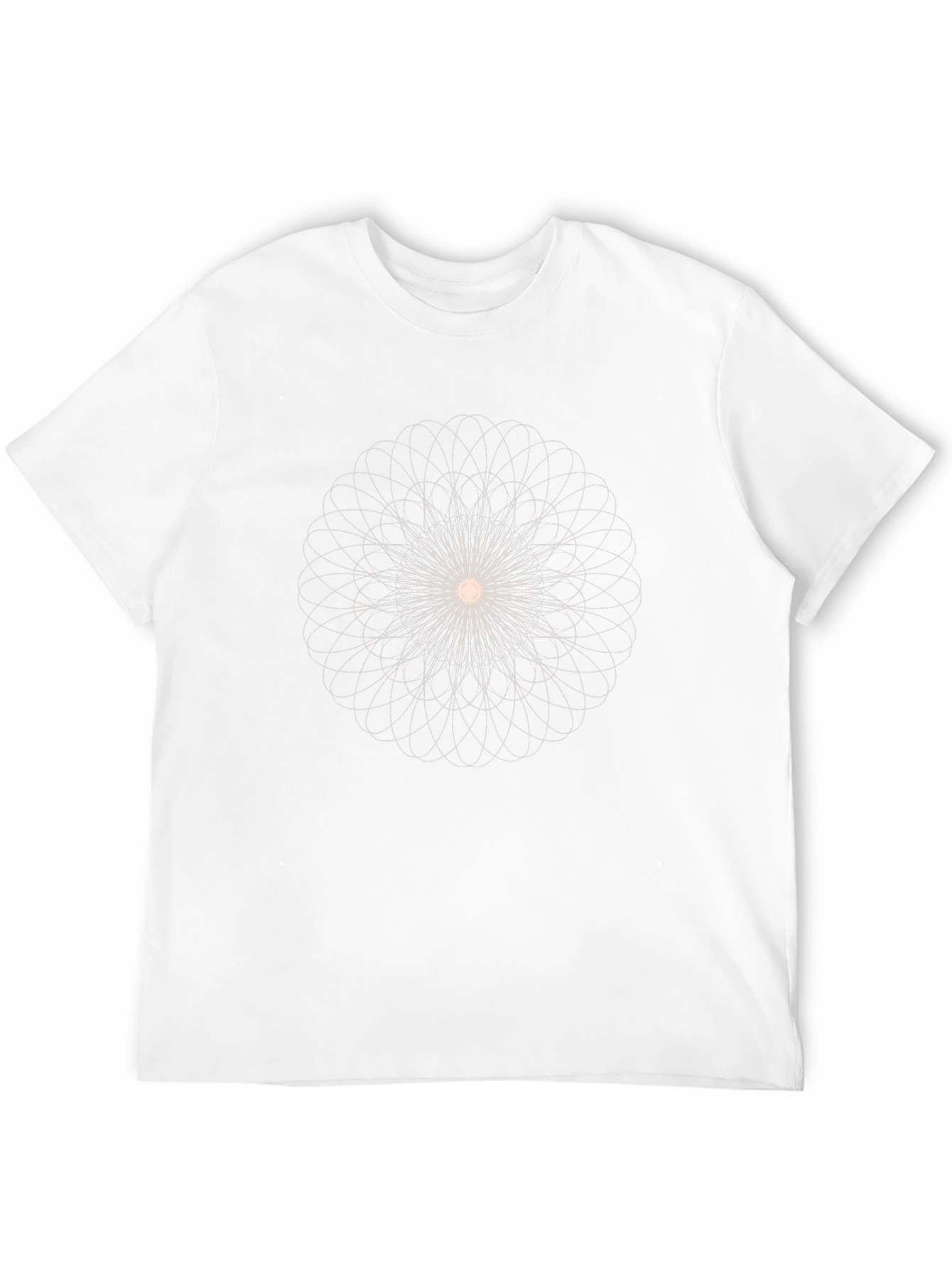 Geometric Mandala Graphic Tee - Classic Black T-Shirt