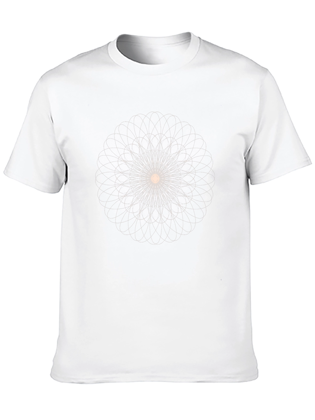 Geometric Mandala Graphic Tee - Classic Black T-Shirt