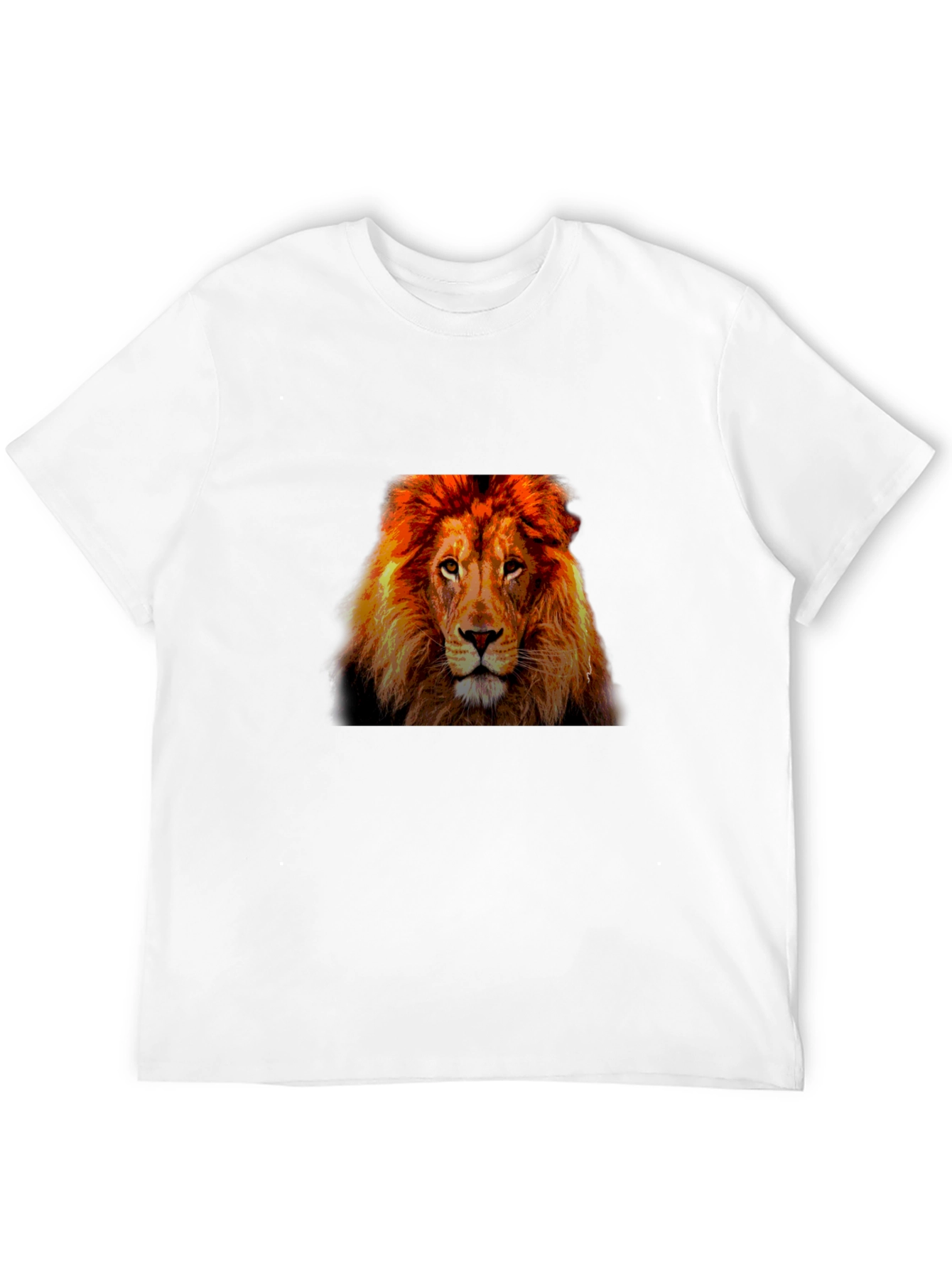 Lion Graphic T-Shirt - Bold Animal Print Tee