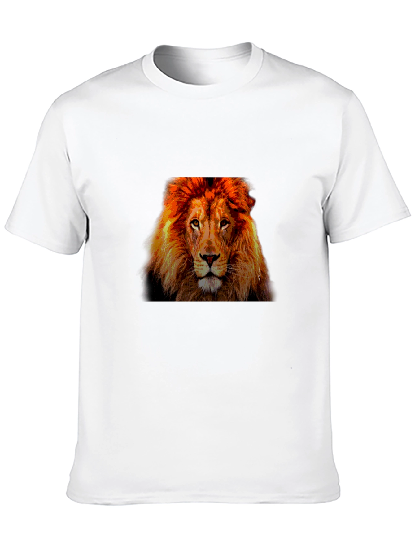 Lion Graphic T-Shirt - Bold Animal Print Tee