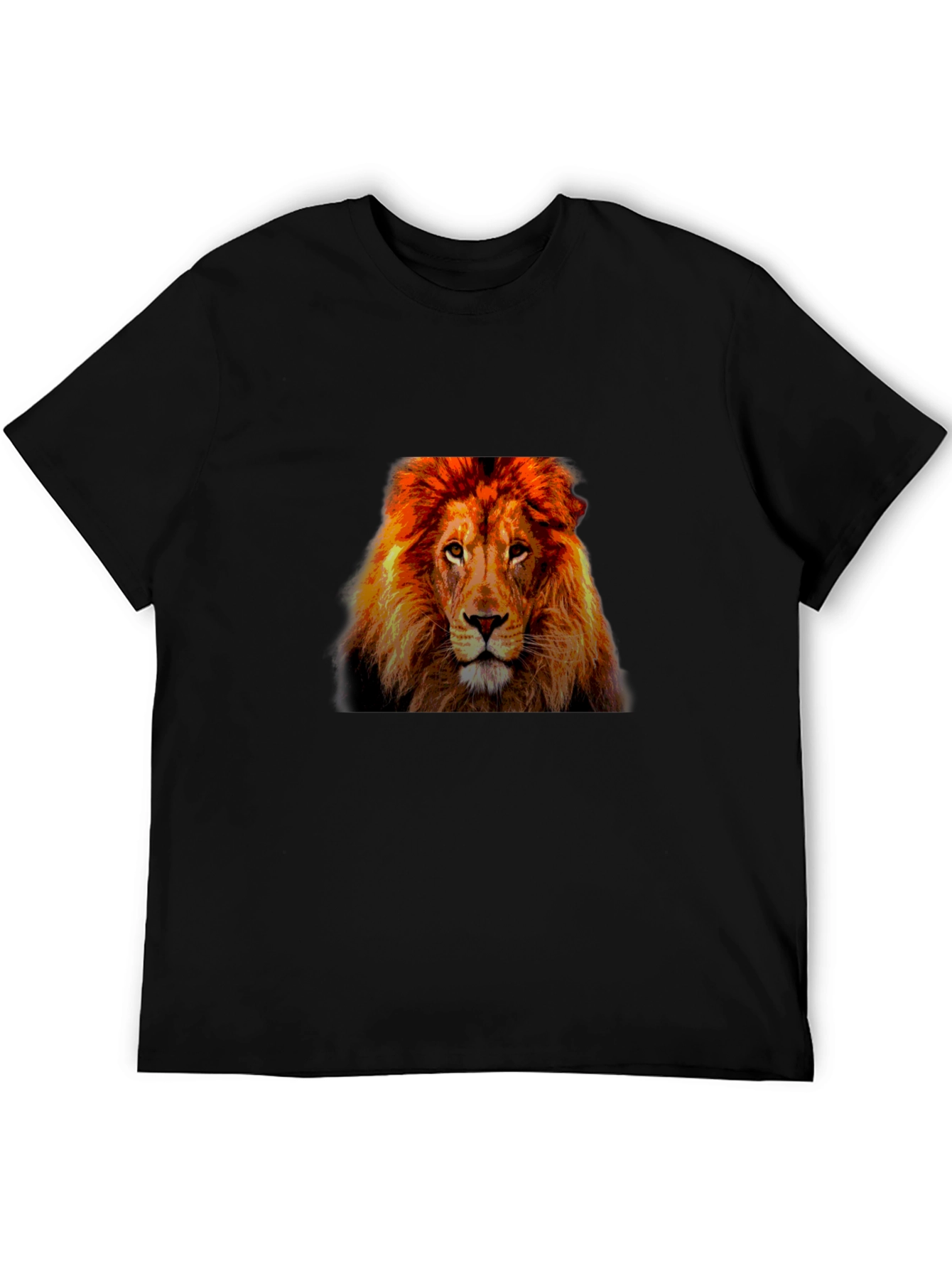 Lion Graphic T-Shirt - Bold Animal Print Tee