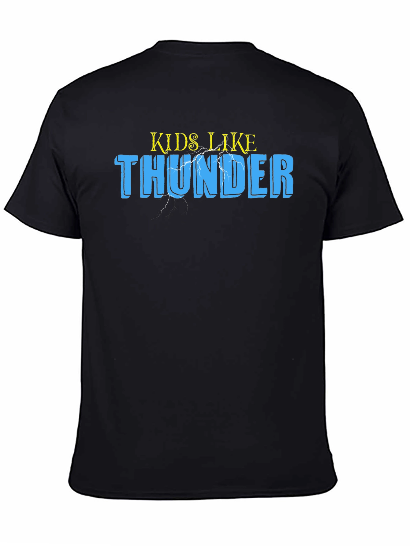 Kids Like Thunder Black Graphic T-Shirt