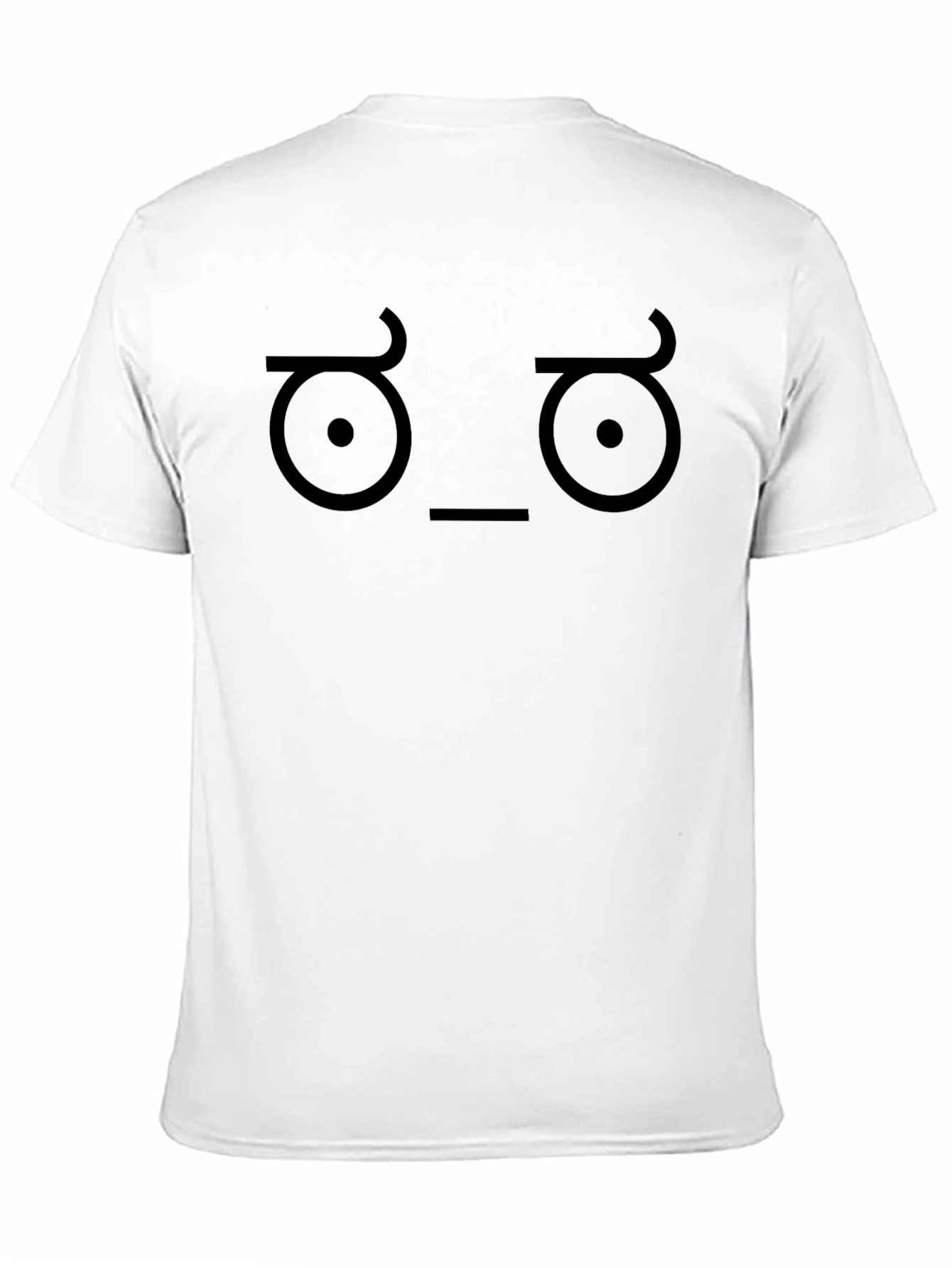 Doubtful Face Black T-Shirt - Express Yourself!