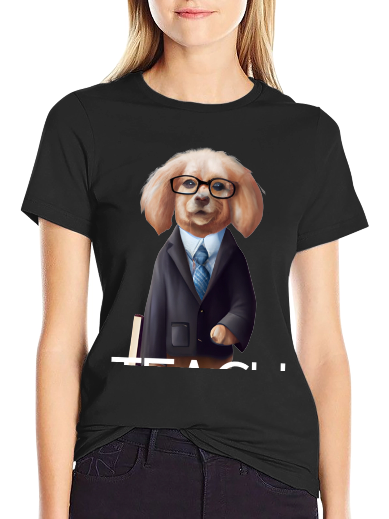 Teacher Dog Graphic T-Shirt