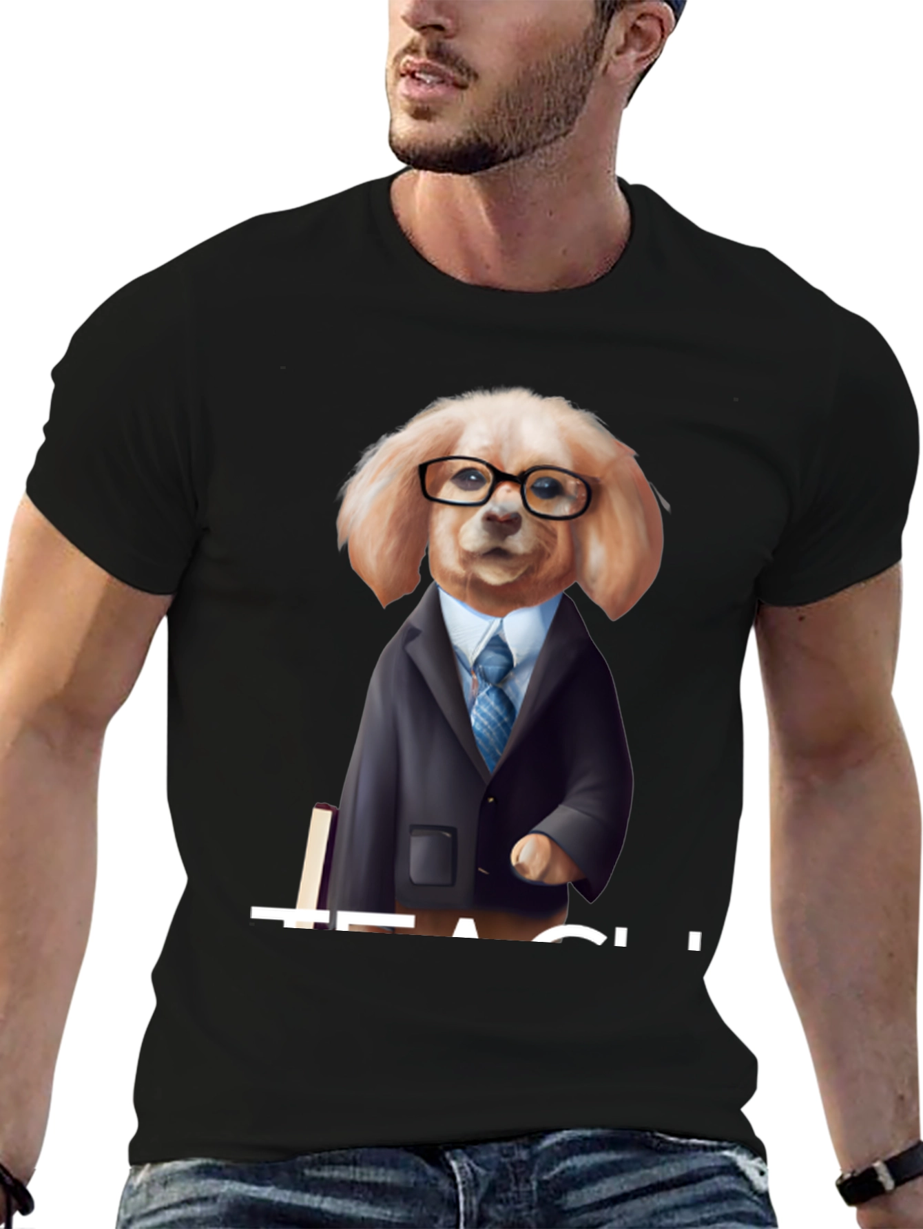 Teacher Dog Graphic T-Shirt