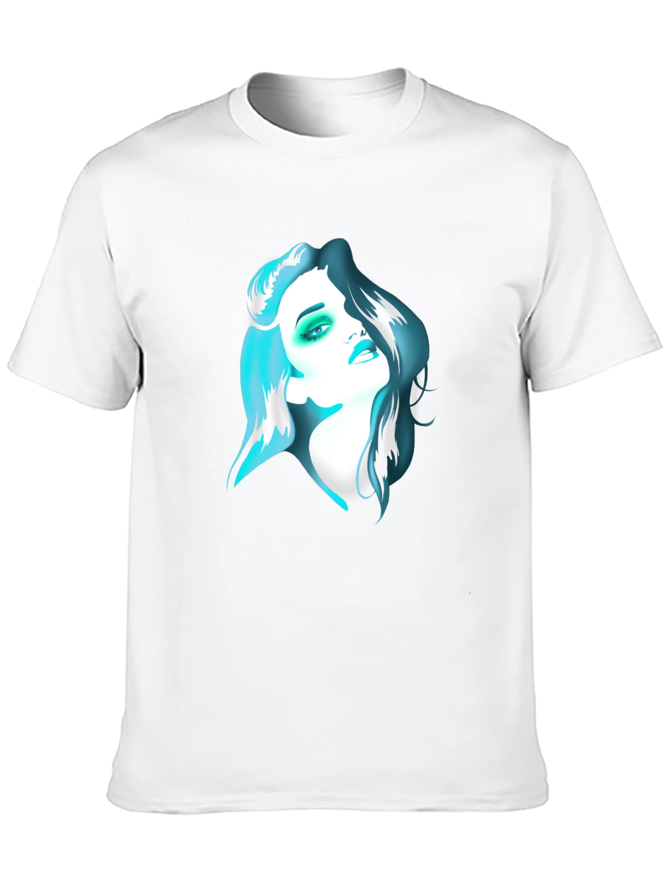 Graphic Tee - Woman Portrait Black T-Shirt