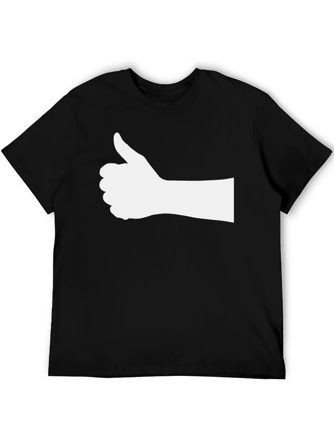 Thumbs Up Graphic Black T-Shirt
