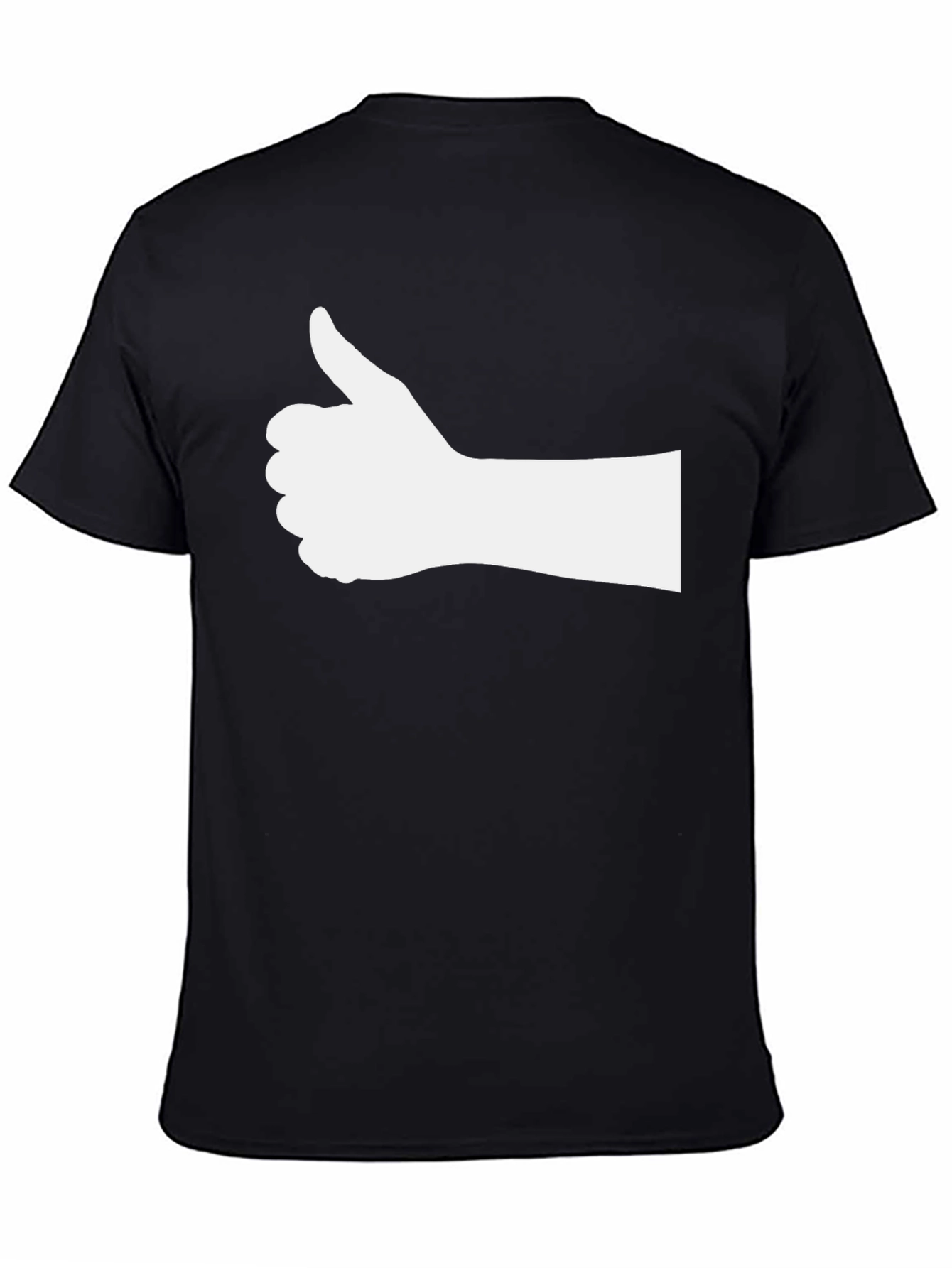 Thumbs Up Graphic Black T-Shirt