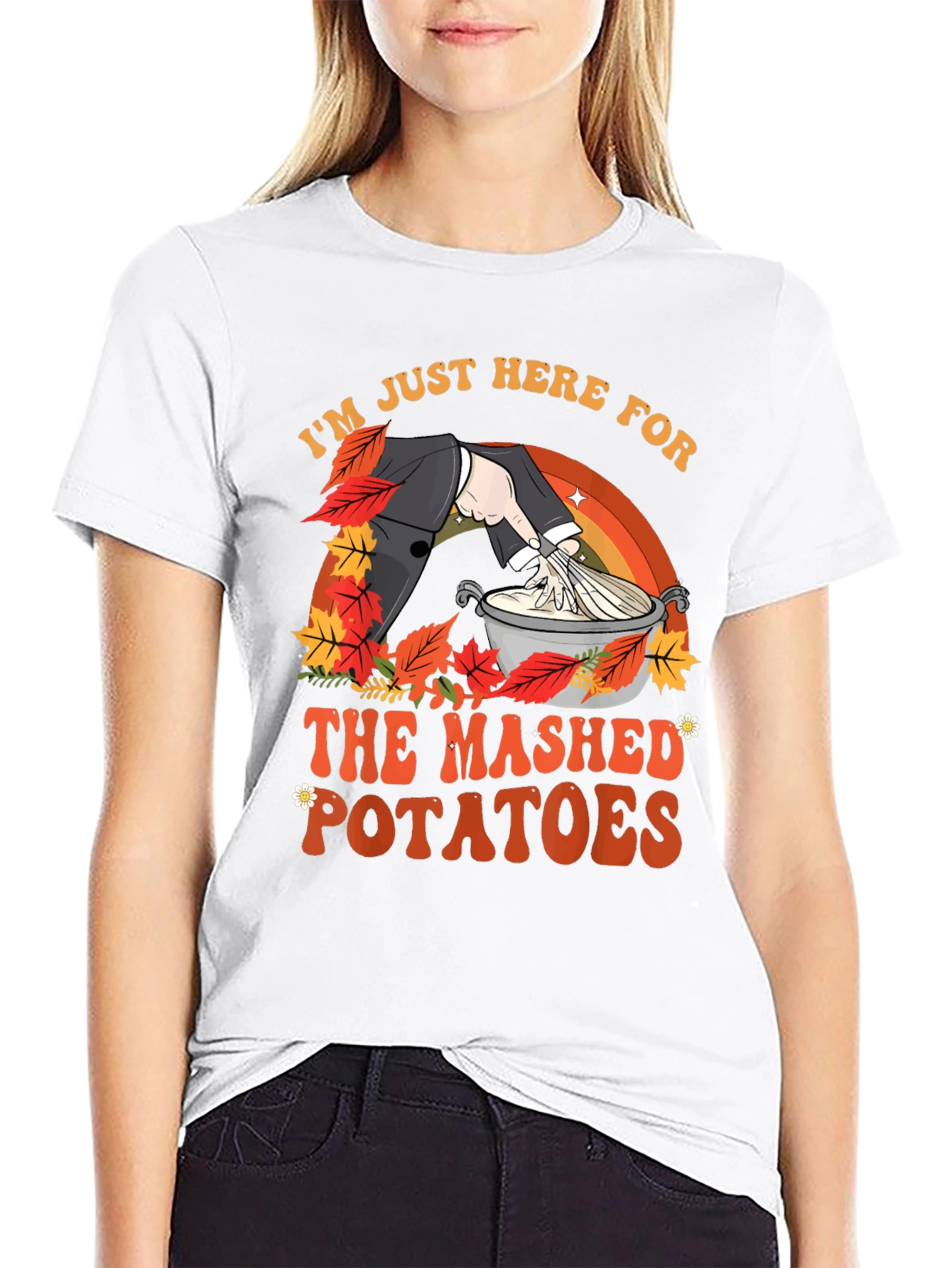 Mashed Potatoes T-Shirt - Thanksgiving Festive Apparel
