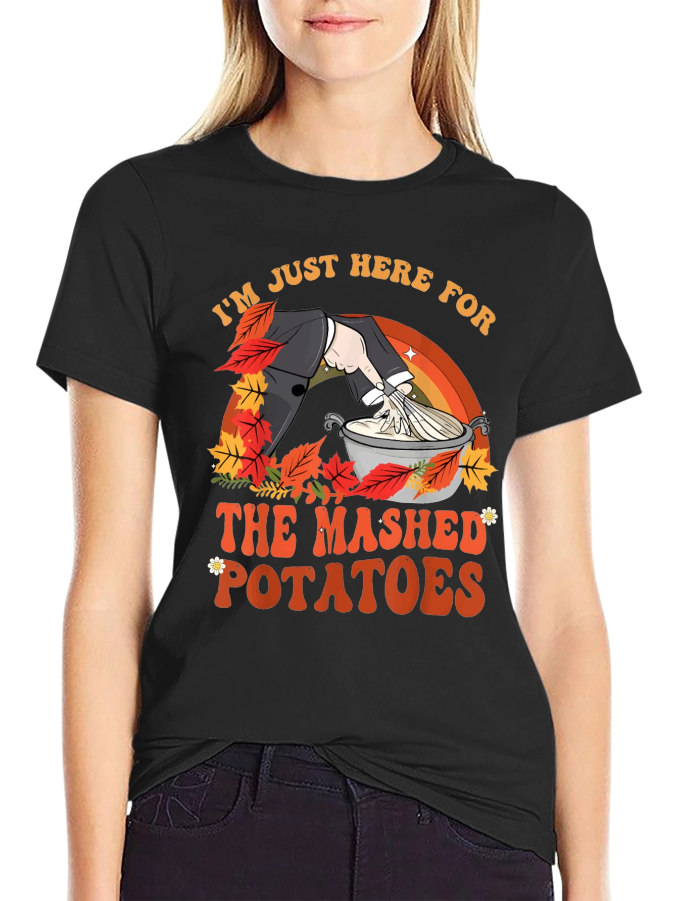 Mashed Potatoes T-Shirt - Thanksgiving Festive Apparel