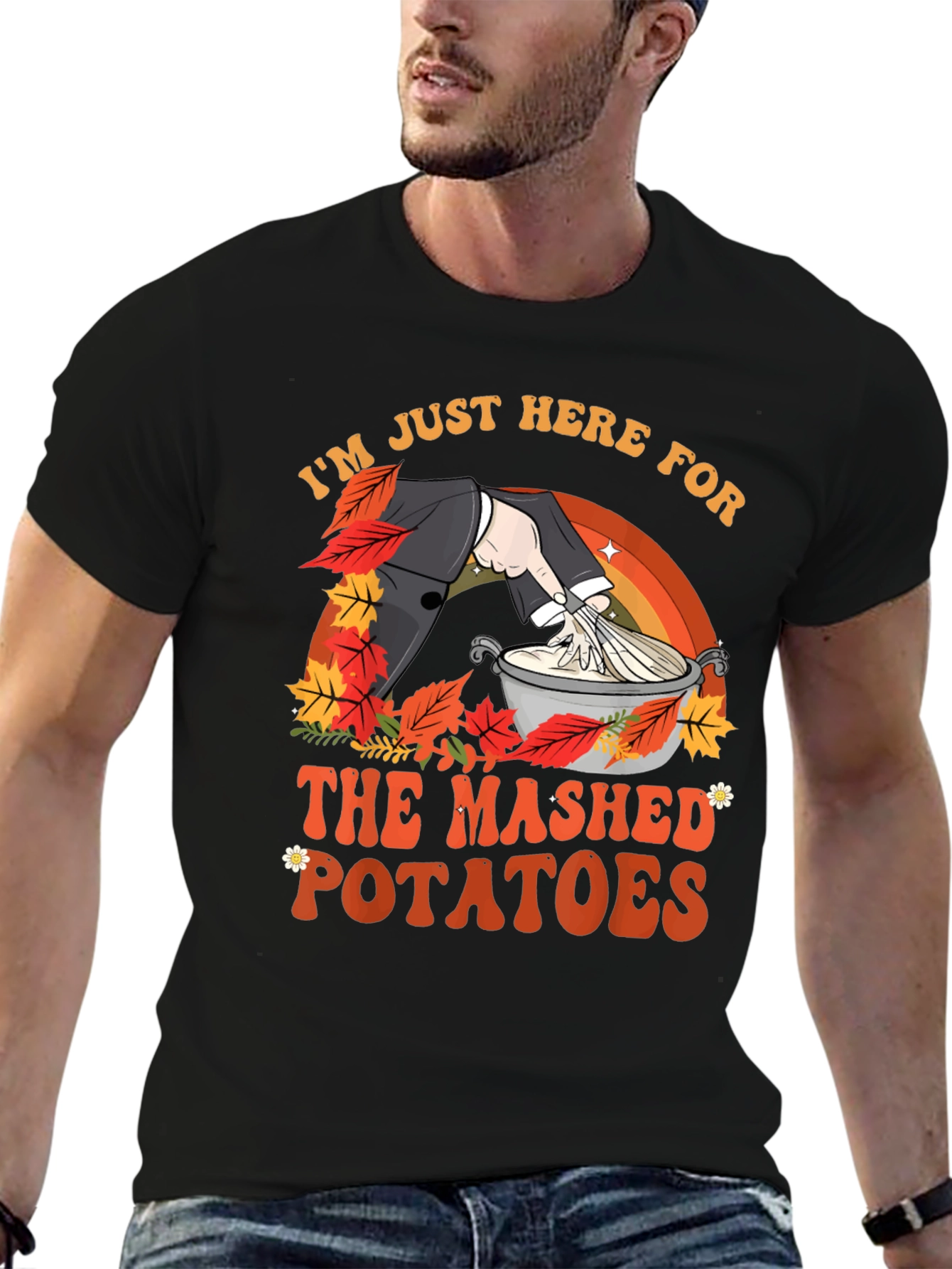 Mashed Potatoes T-Shirt - Thanksgiving Festive Apparel