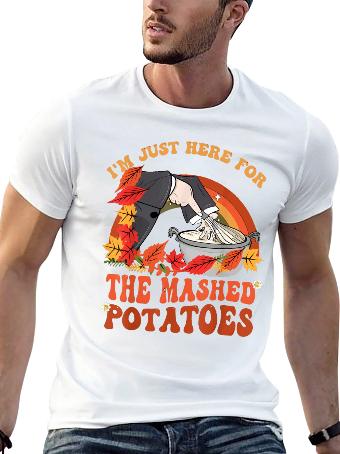 Mashed Potatoes T-Shirt - Thanksgiving Festive Apparel