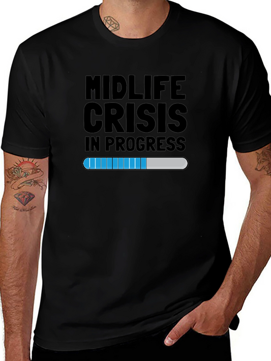 Midlife Crisis T-Shirt - Funny Graphic Tee for Men