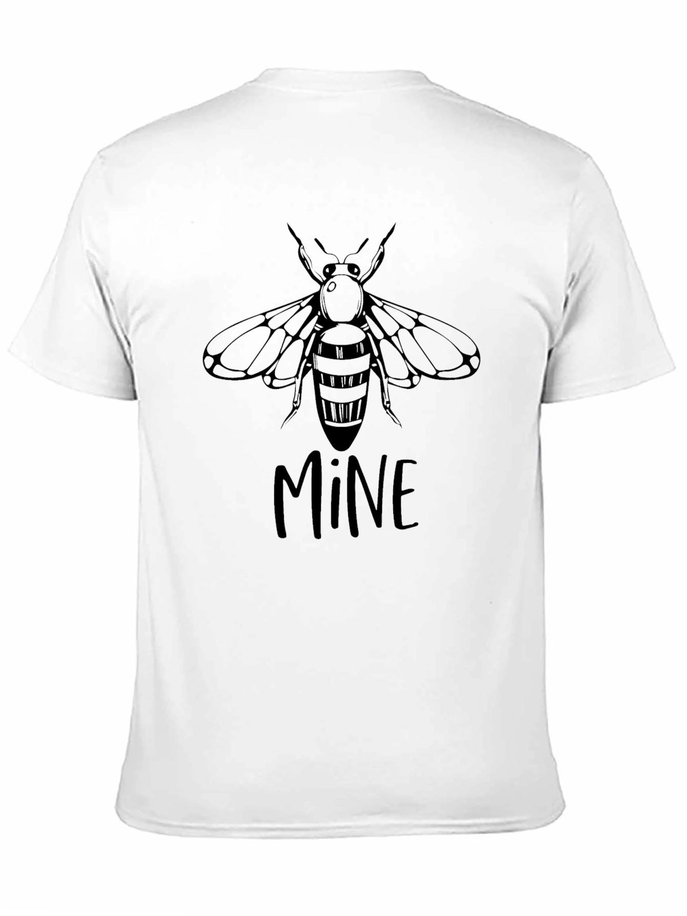 Bee Mine Graphic Tee - Black Cotton T-Shirt