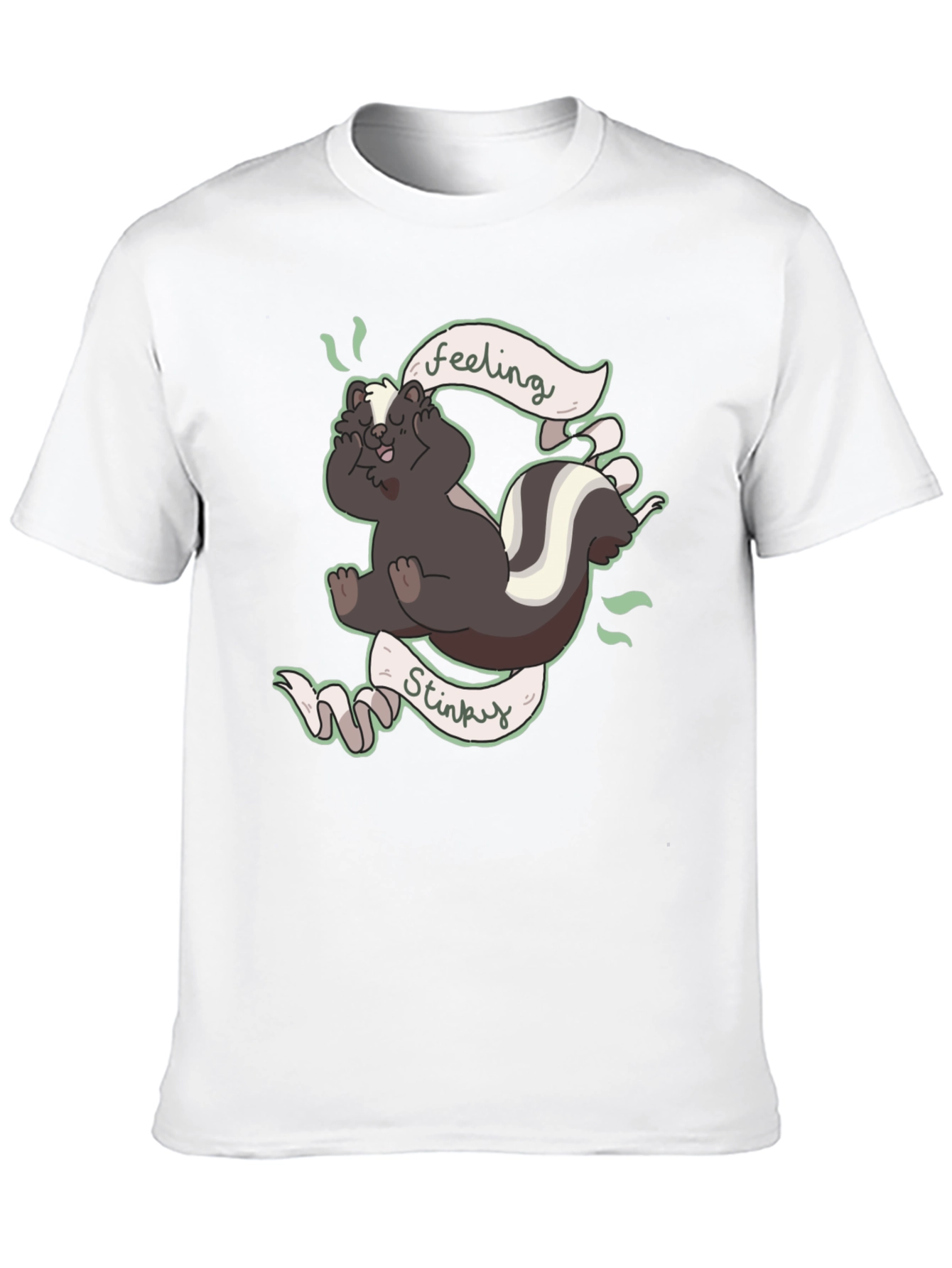 Feeling Stinky T-Shirt - Humorous Skunk Design