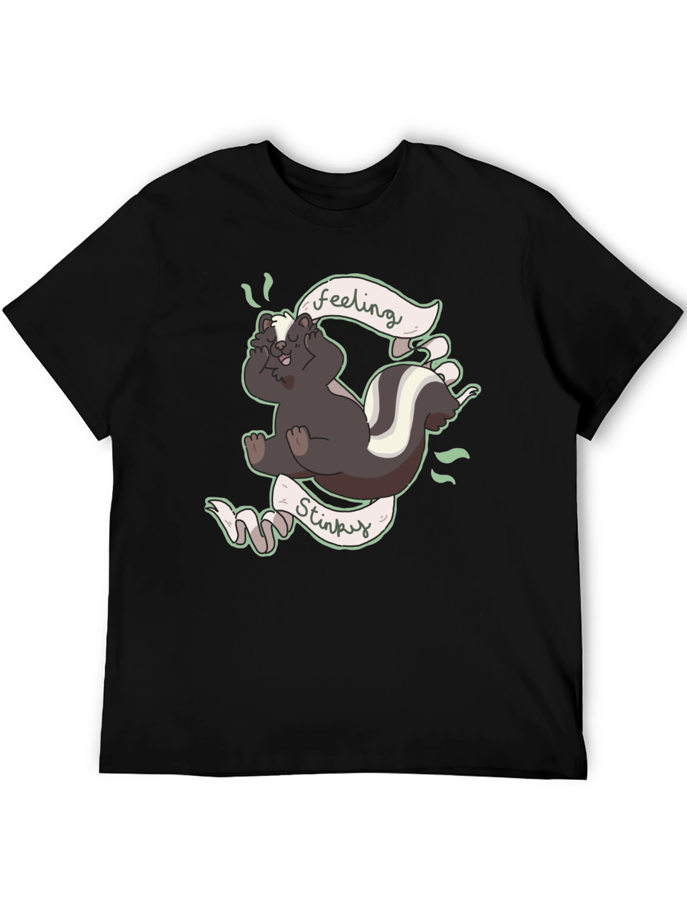 Feeling Stinky T-Shirt - Humorous Skunk Design