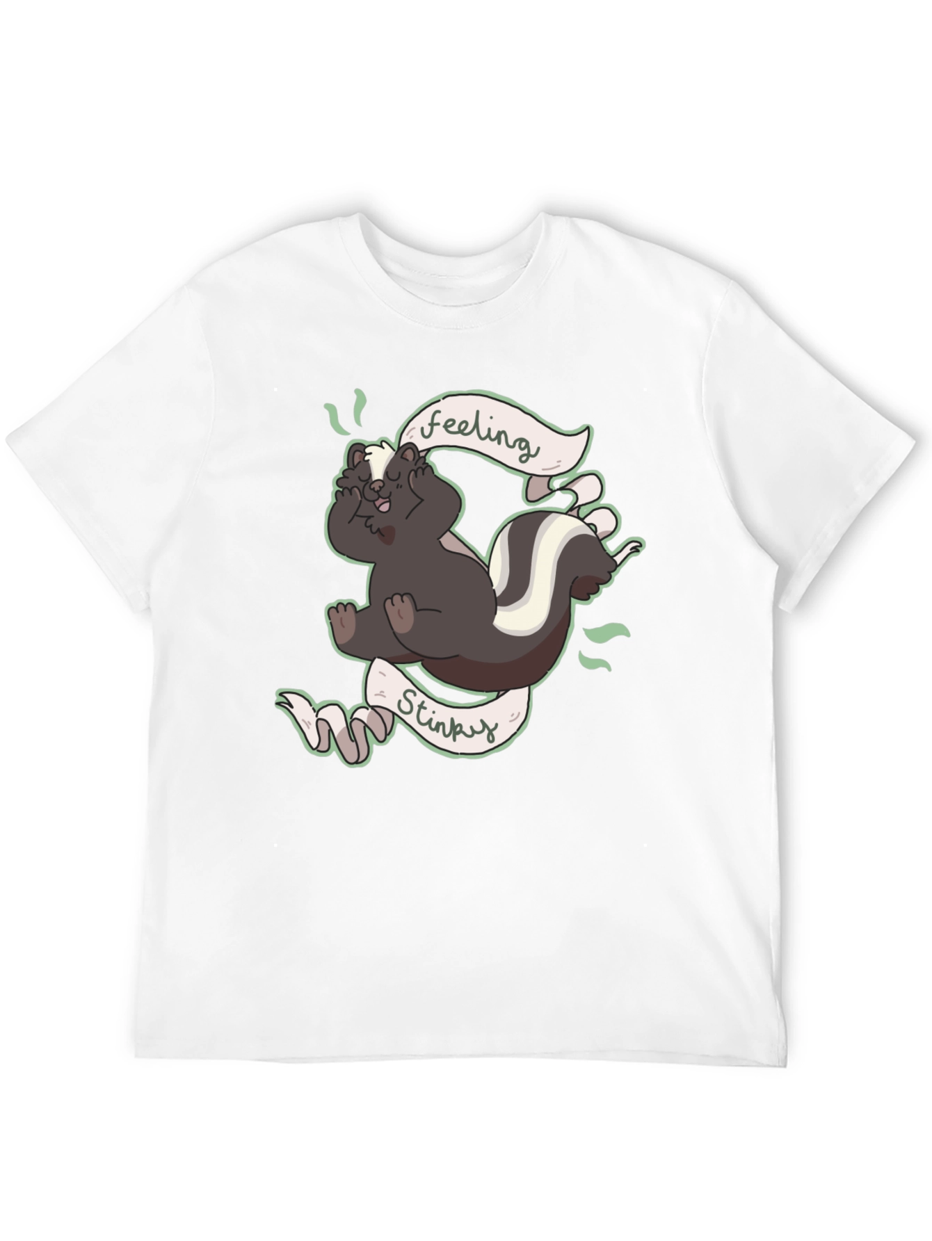 Feeling Stinky T-Shirt - Humorous Skunk Design