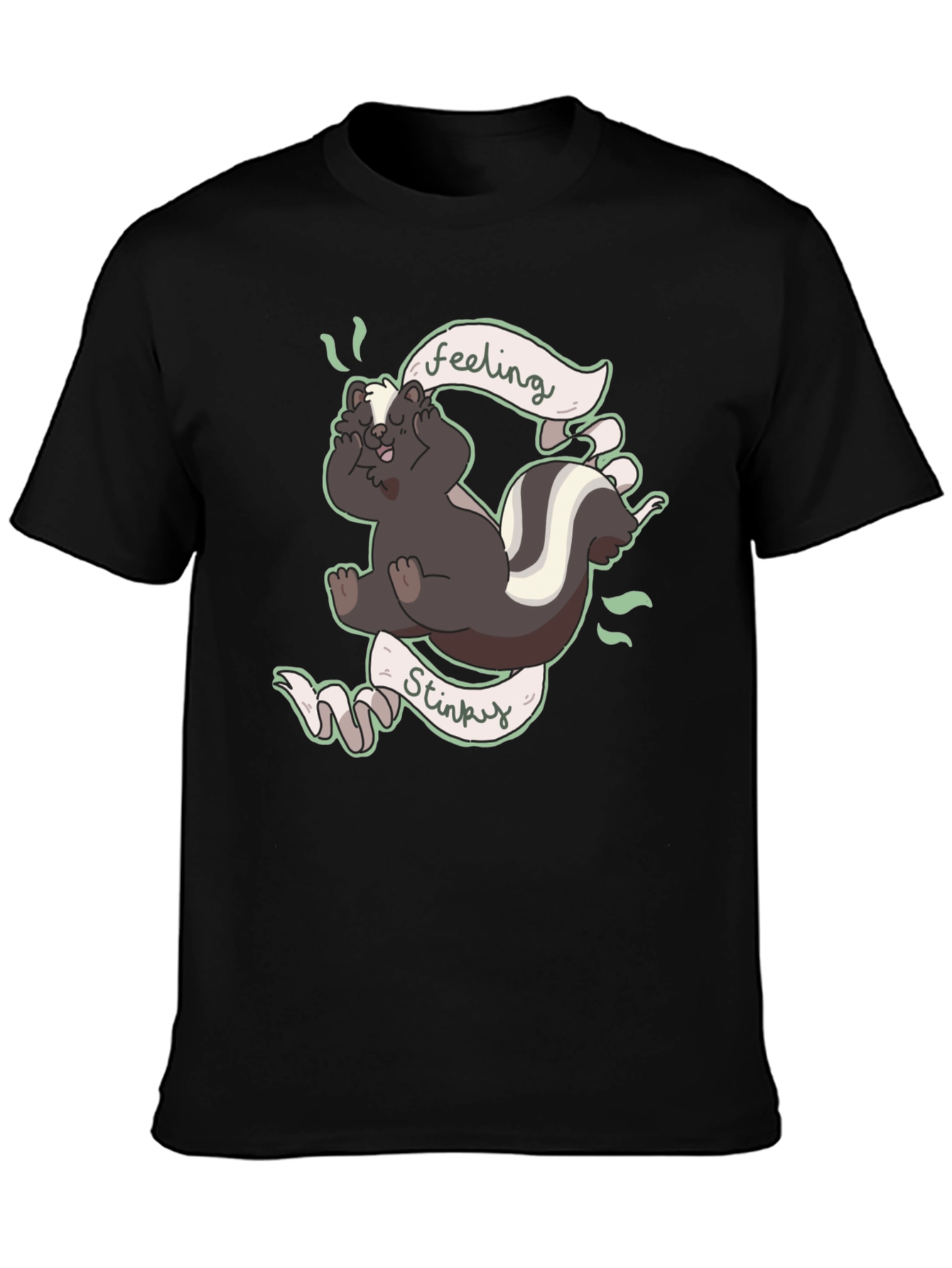 Feeling Stinky T-Shirt - Humorous Skunk Design