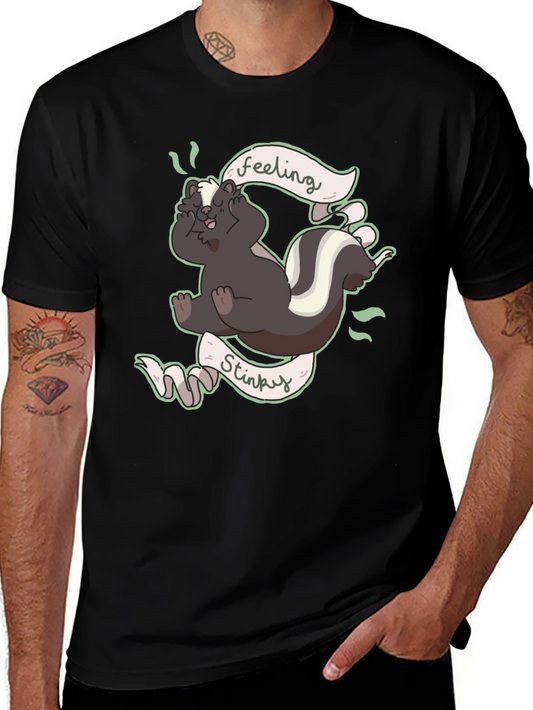 Feeling Stinky T-Shirt - Humorous Skunk Design