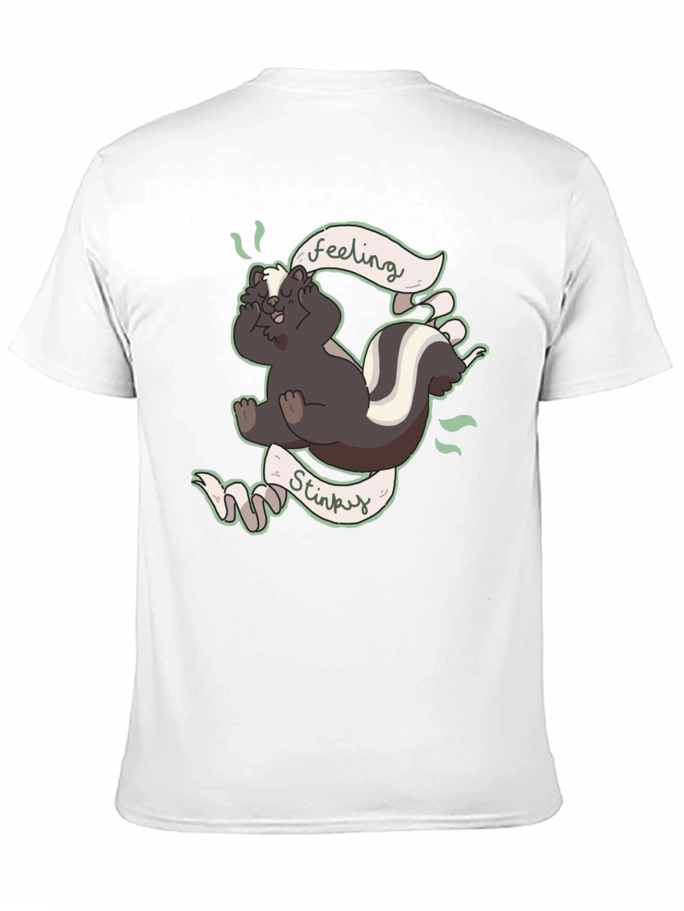 Feeling Stinky T-Shirt - Humorous Skunk Design