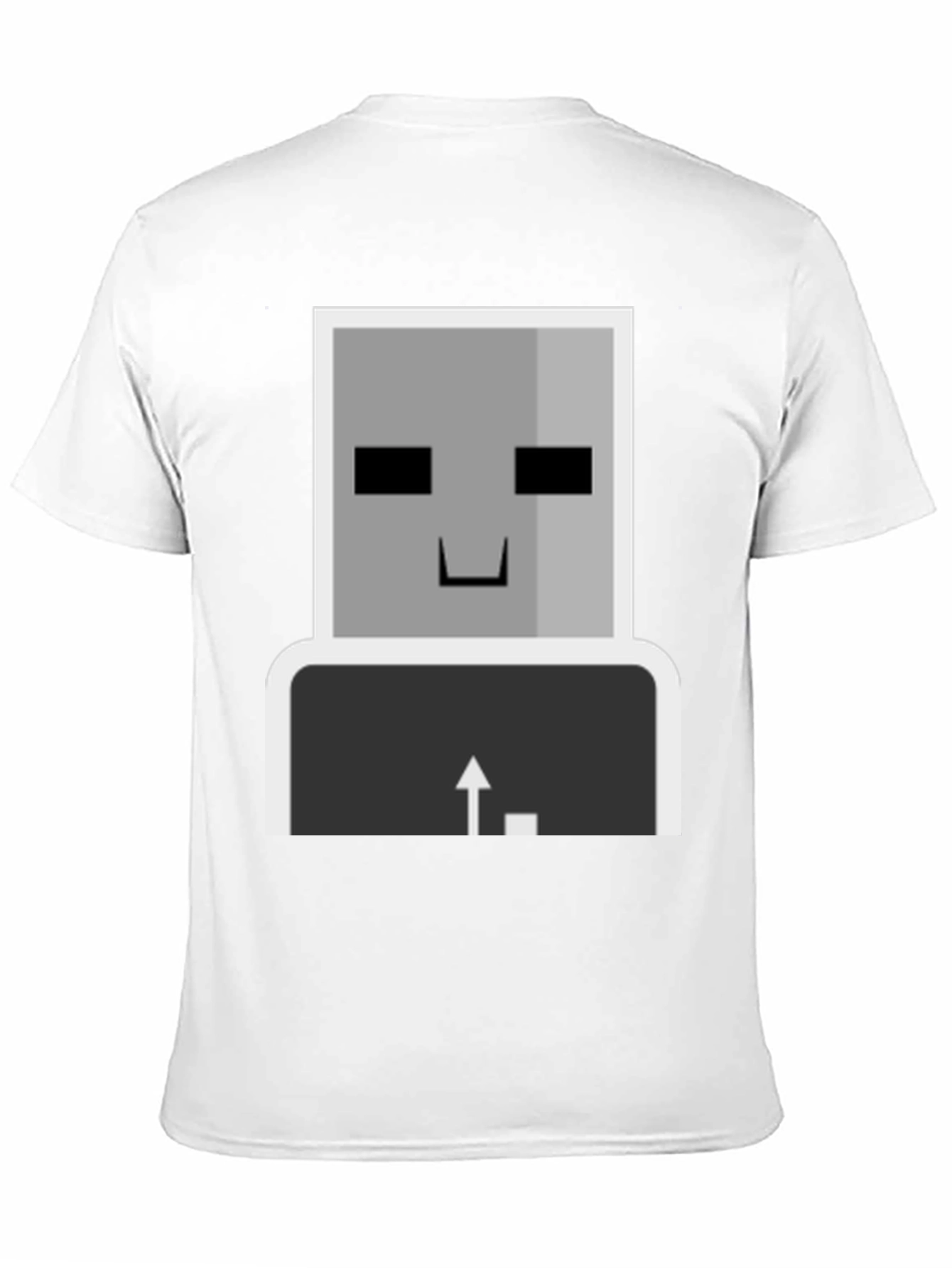 Geeky Robot T-Shirt - Keyboard Enter Design