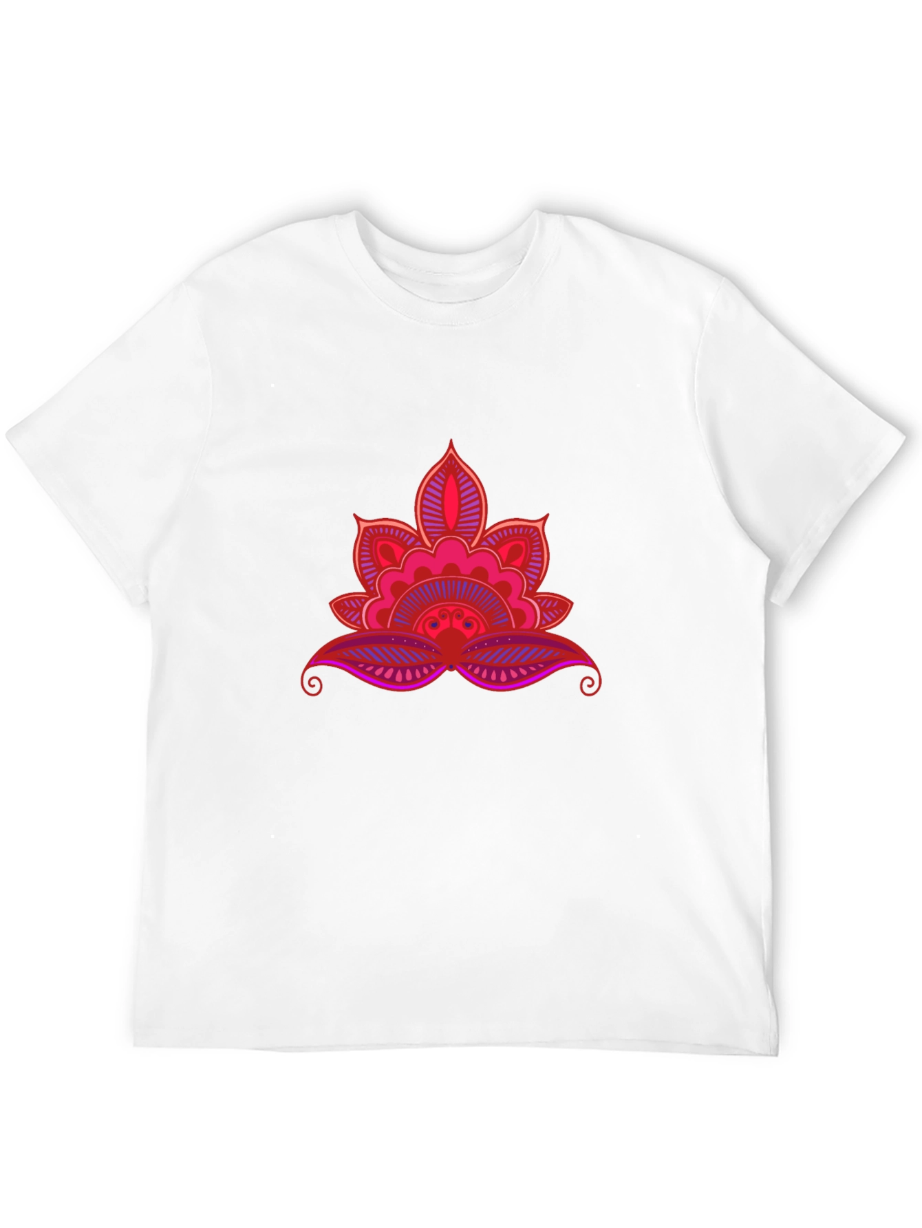 Lotus Mandala Graphic Black Tee