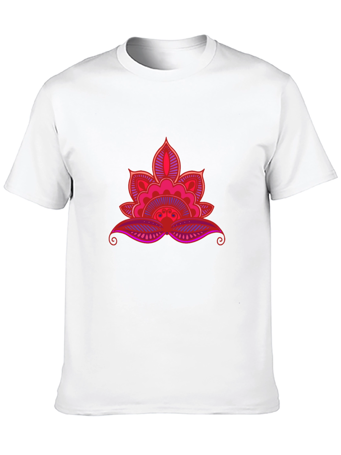 Lotus Mandala Graphic Black Tee