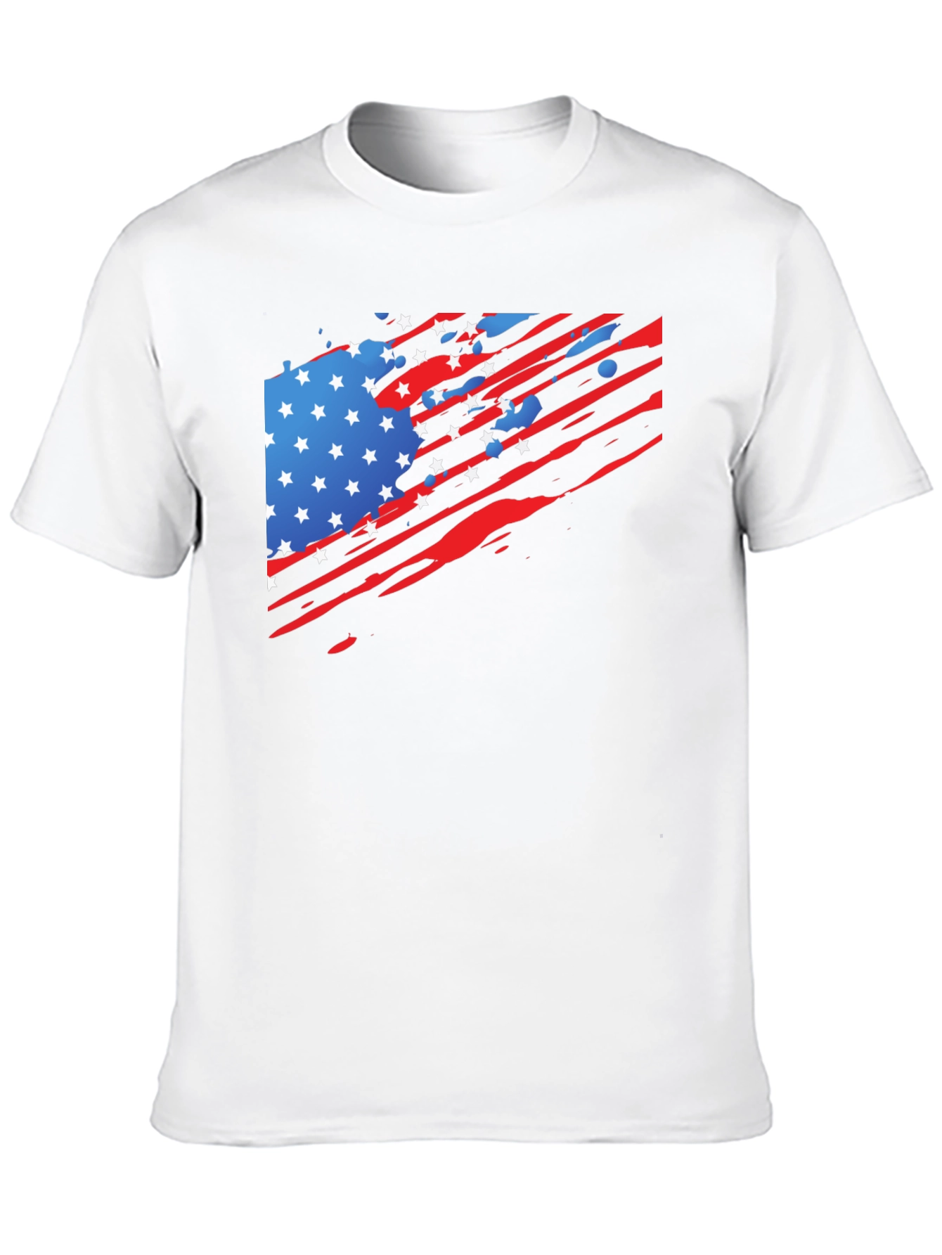 American Flag Graphic Black T-Shirt