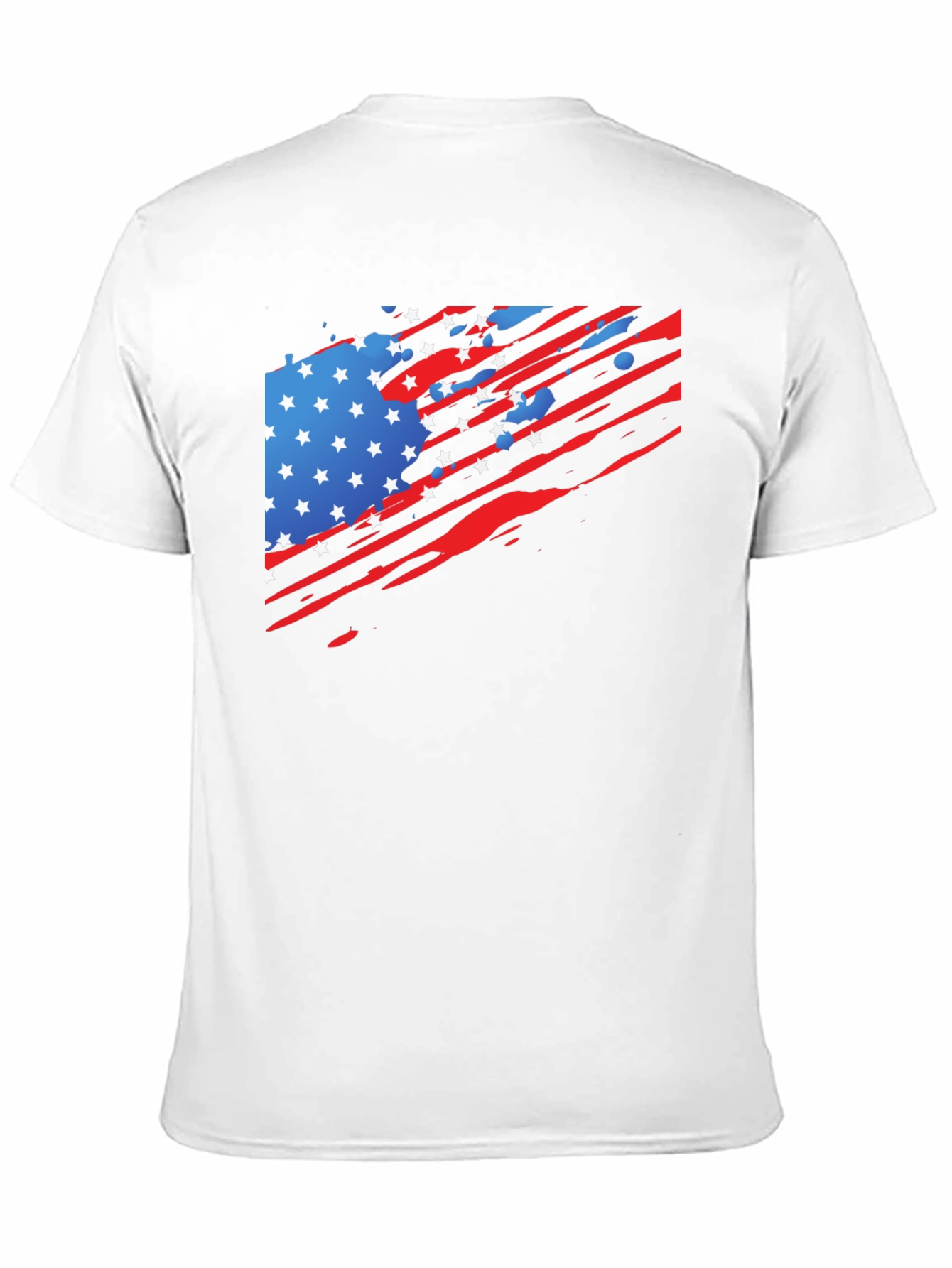 American Flag Graphic Black T-Shirt