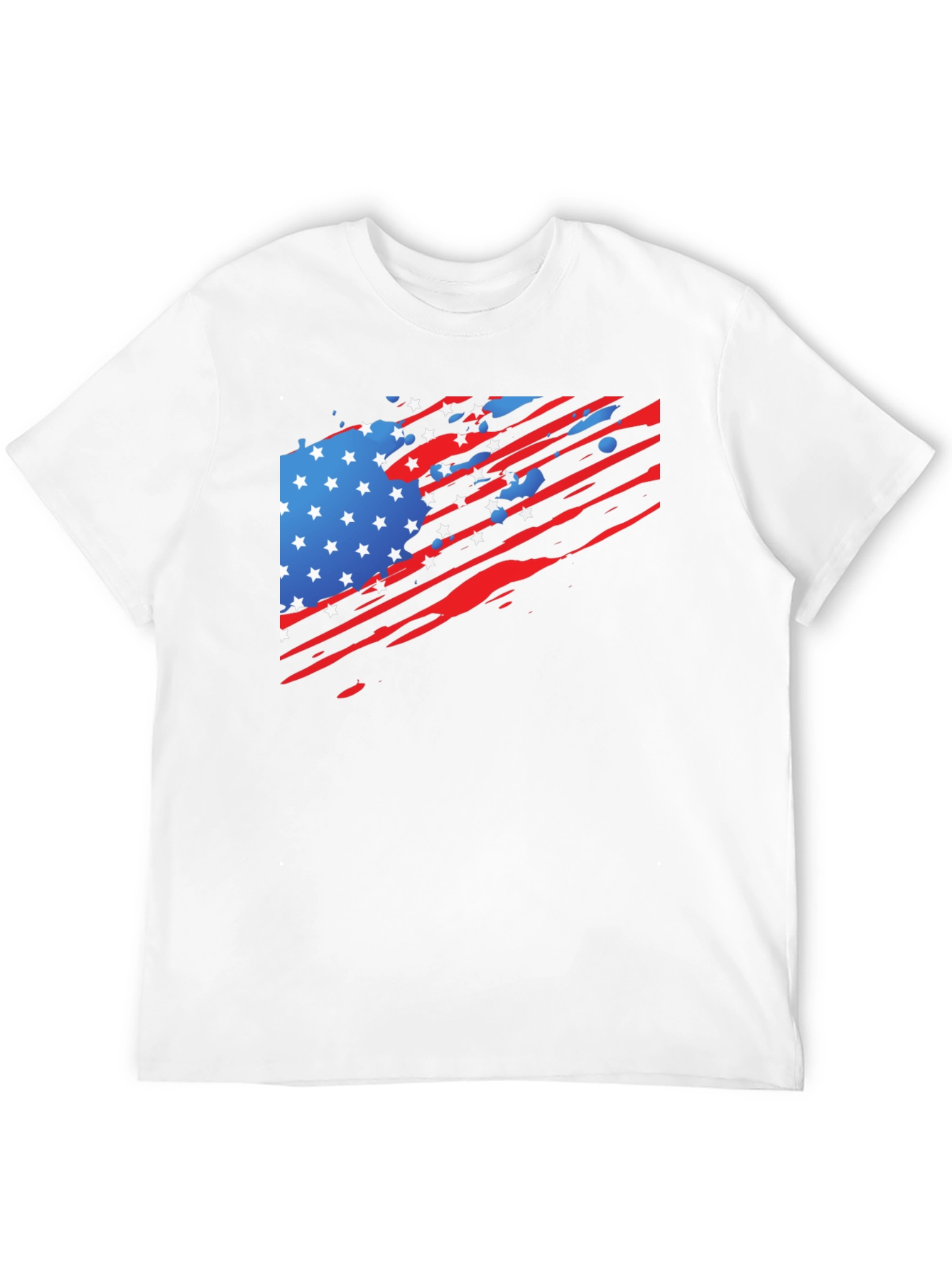 American Flag Graphic Black T-Shirt