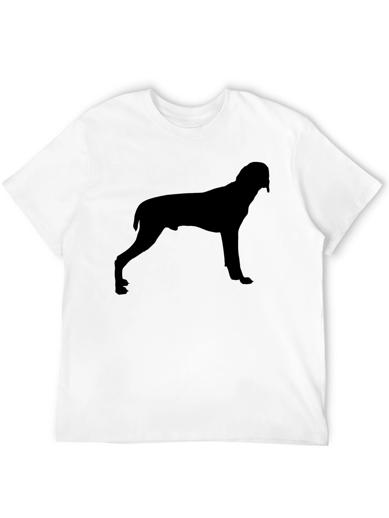 Dog Silhouette Black T-Shirt | Stylish Casual Tee