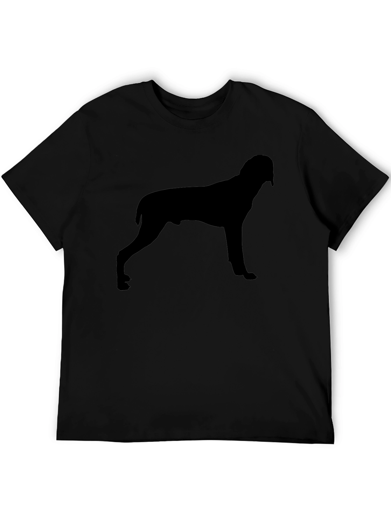 Dog Silhouette Black T-Shirt | Stylish Casual Tee
