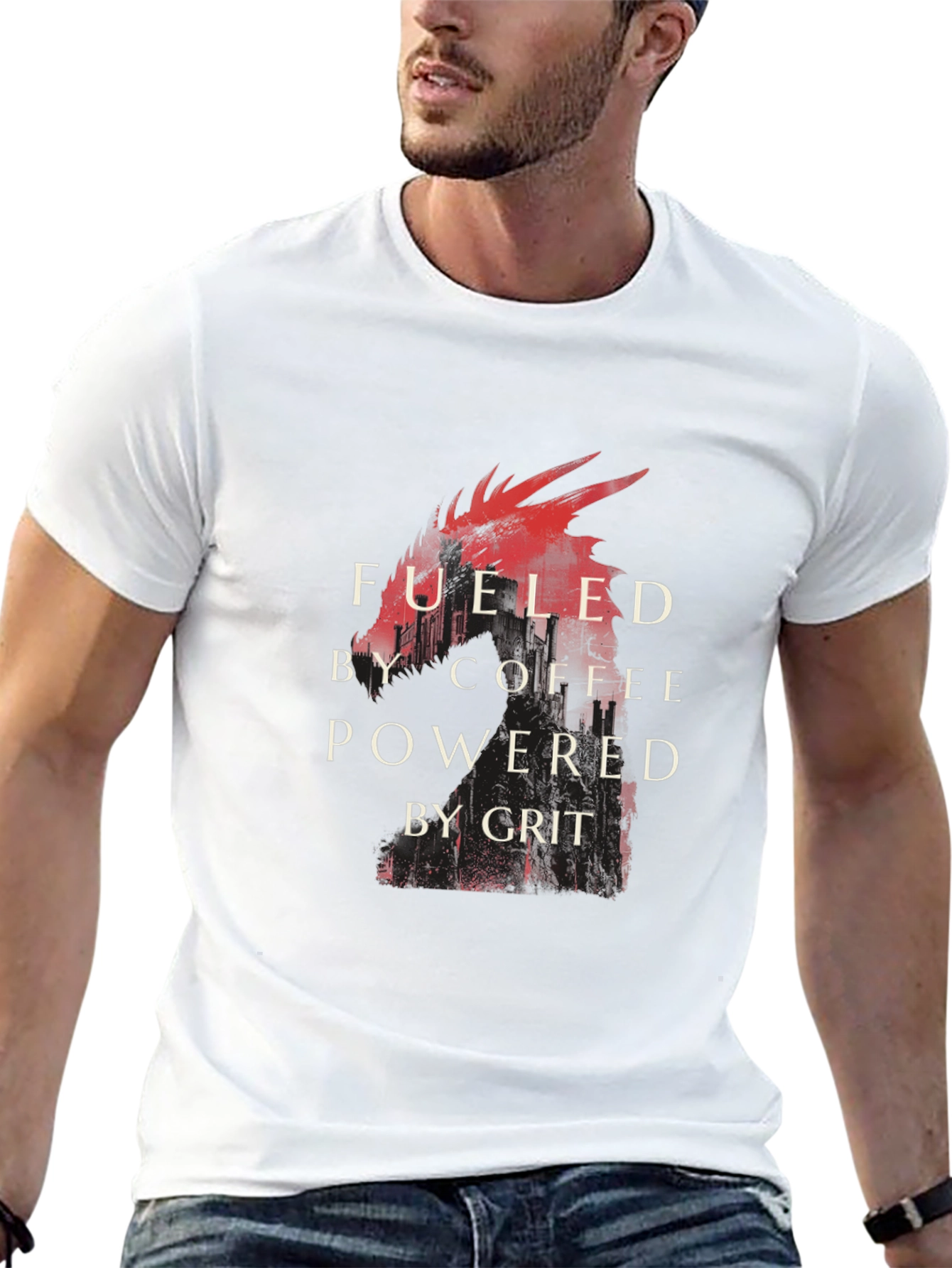 Fueled by Coffee Powered by Grit Graphic Tee